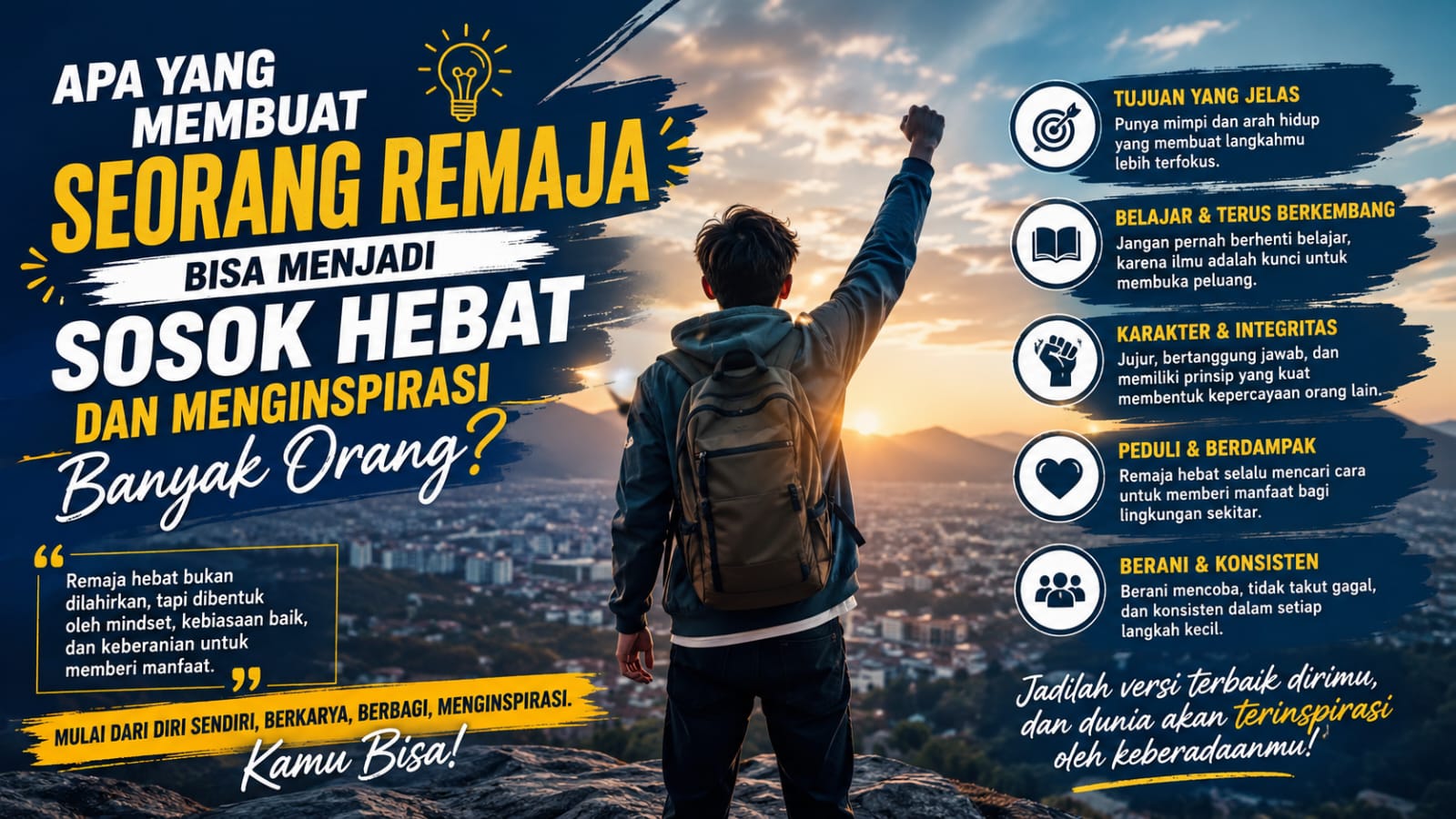 Apa yang Membuat Seorang Remaja Bisa Menjadi Sosok Hebat dan Menginspirasi Banyak Orang?