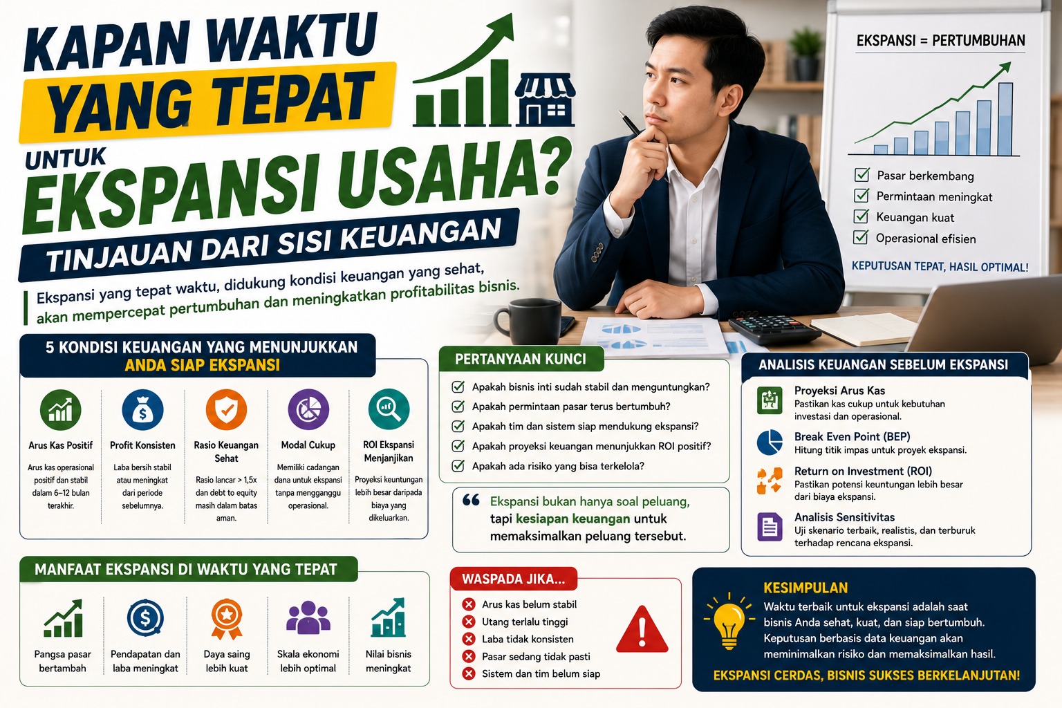 Kapan Waktu yang Tepat untuk Ekspansi Usaha? Tinjauan dari Sisi Keuangan