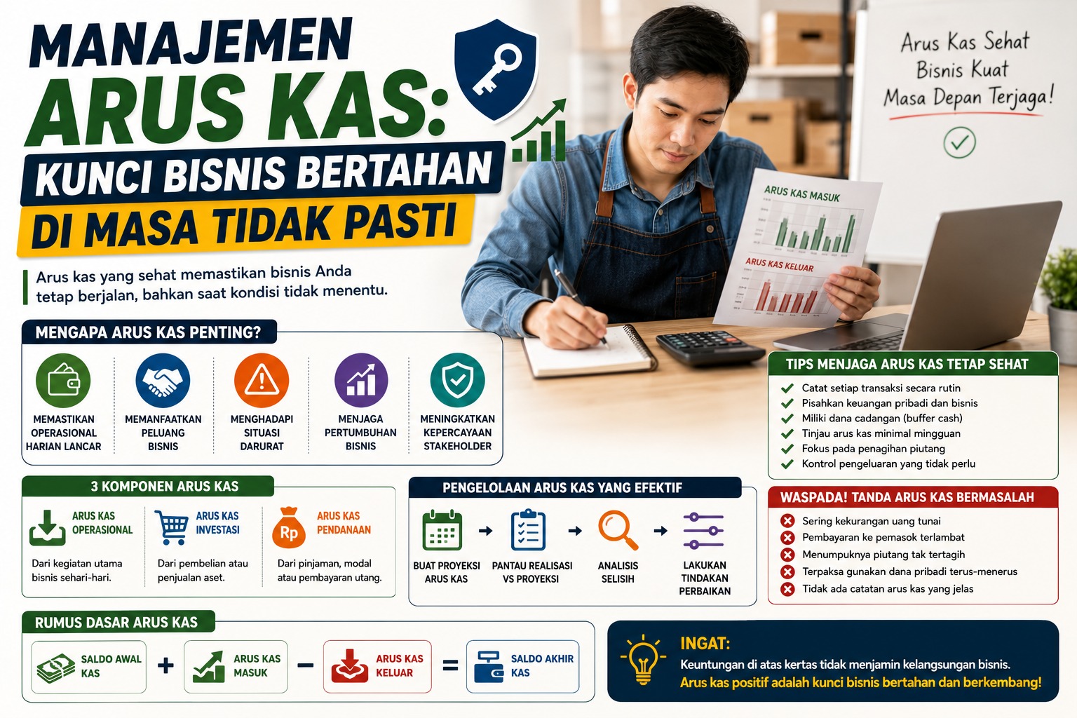 Manajemen Arus Kas: Kunci Bisnis Bertahan di Masa Tidak Pasti