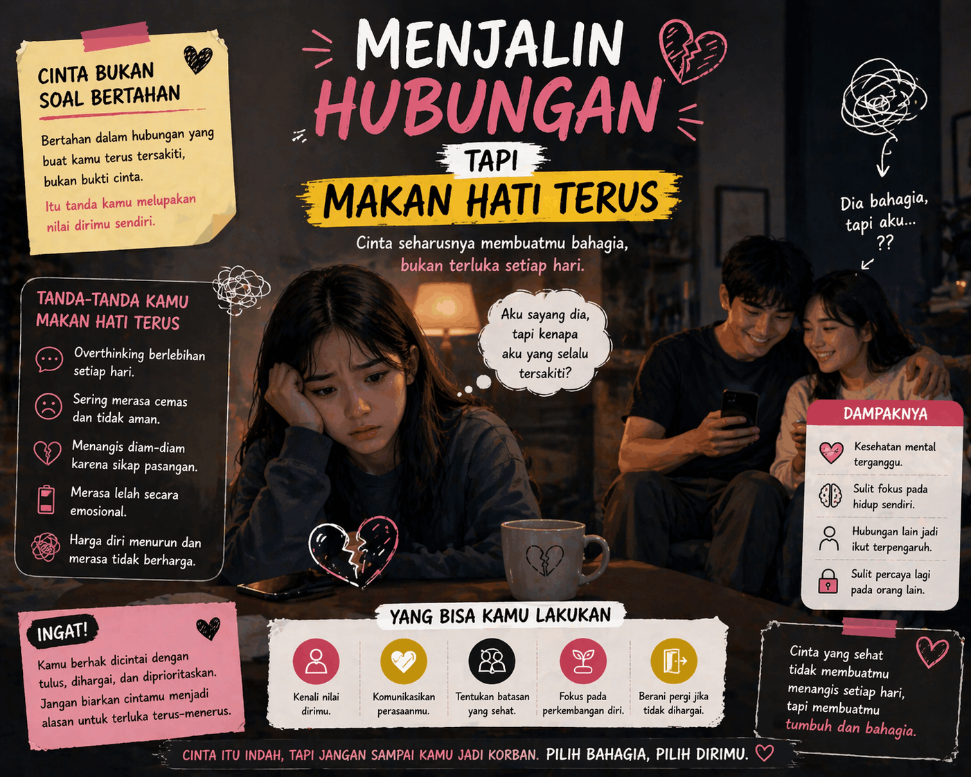 Menjalin Hubungan Tapi Makan Hati Terus