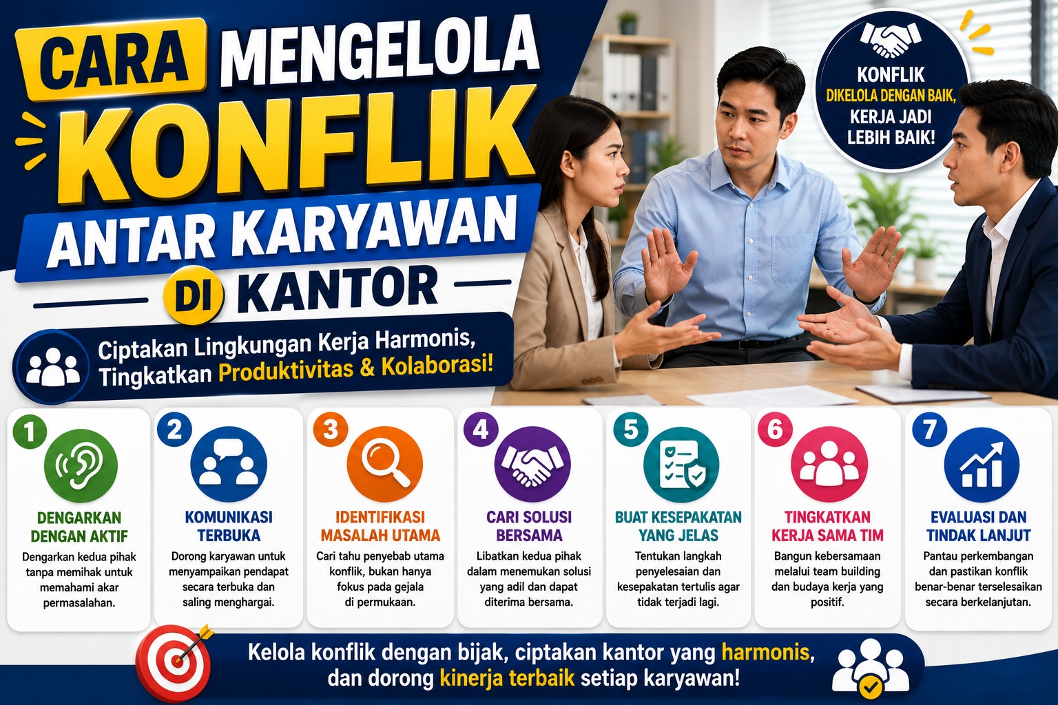 Cara Mengelola Konflik Antar Karyawan di Kantor