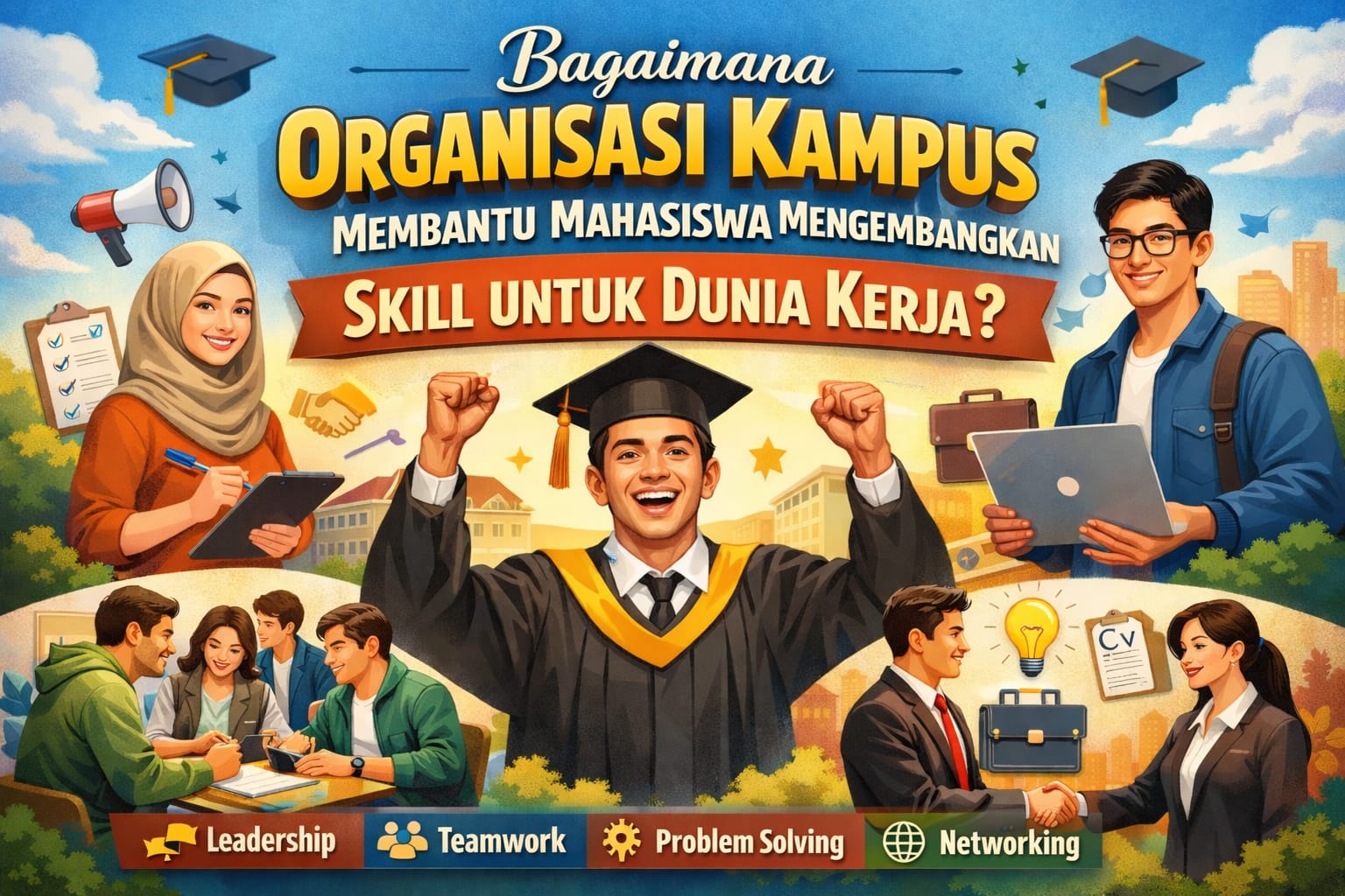 Bagaimana Organisasi Kampus Membantu Mahasiswa Mengembangkan Skill untuk Dunia Kerja?