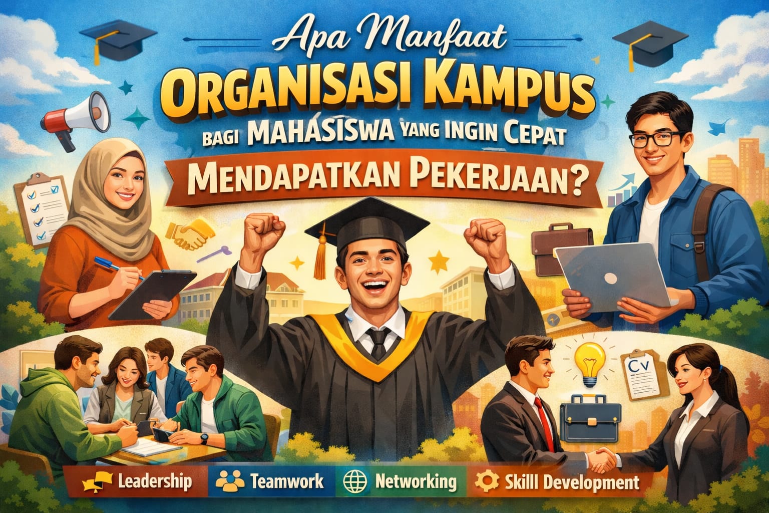 Apa Manfaat Mengikuti Organisasi Kampus bagi Mahasiswa yang Ingin Cepat Mendapatkan Pekerjaan?