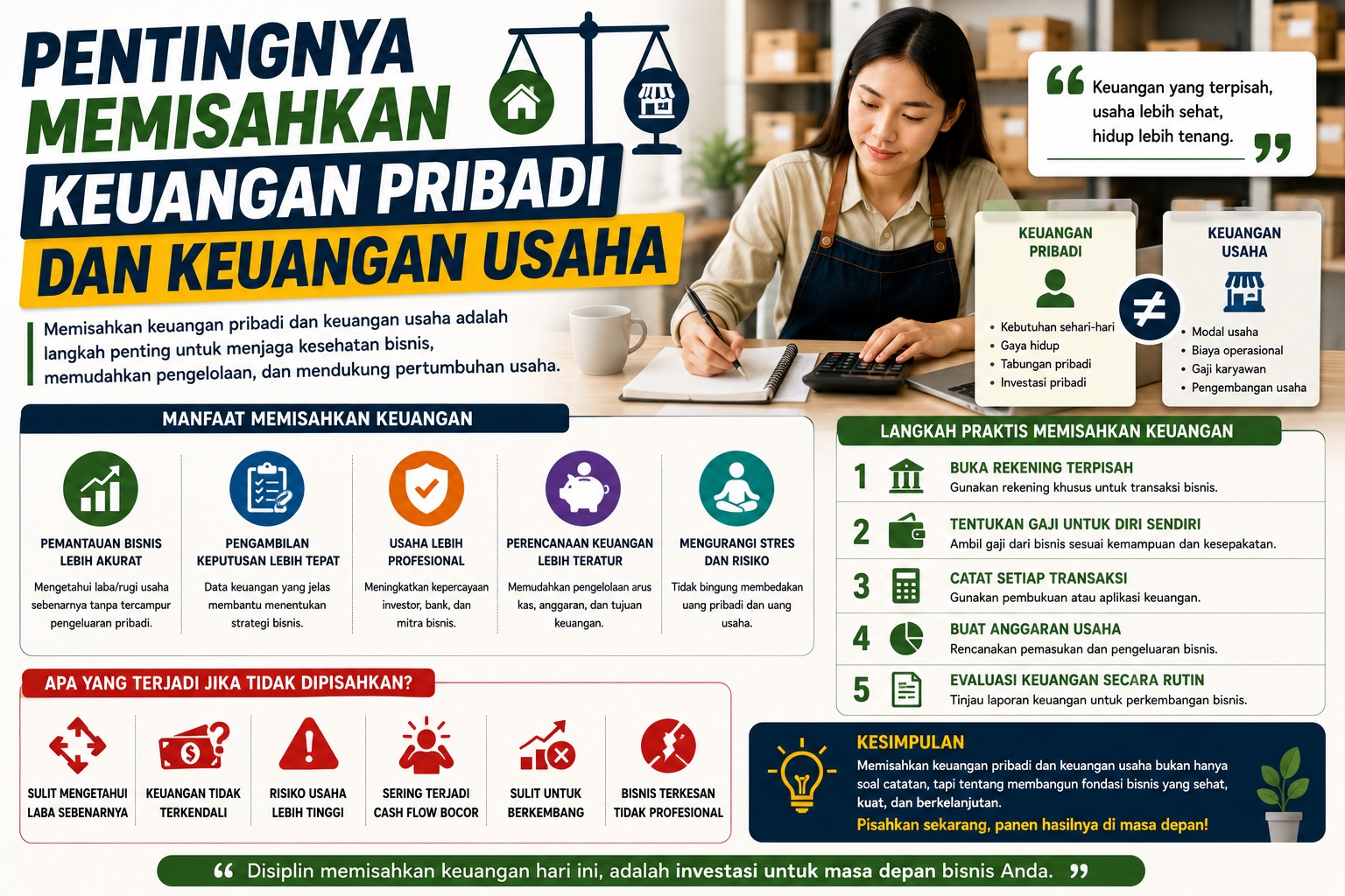 Pentingnya Memisahkan Keuangan Pribadi dan Keuangan Usaha