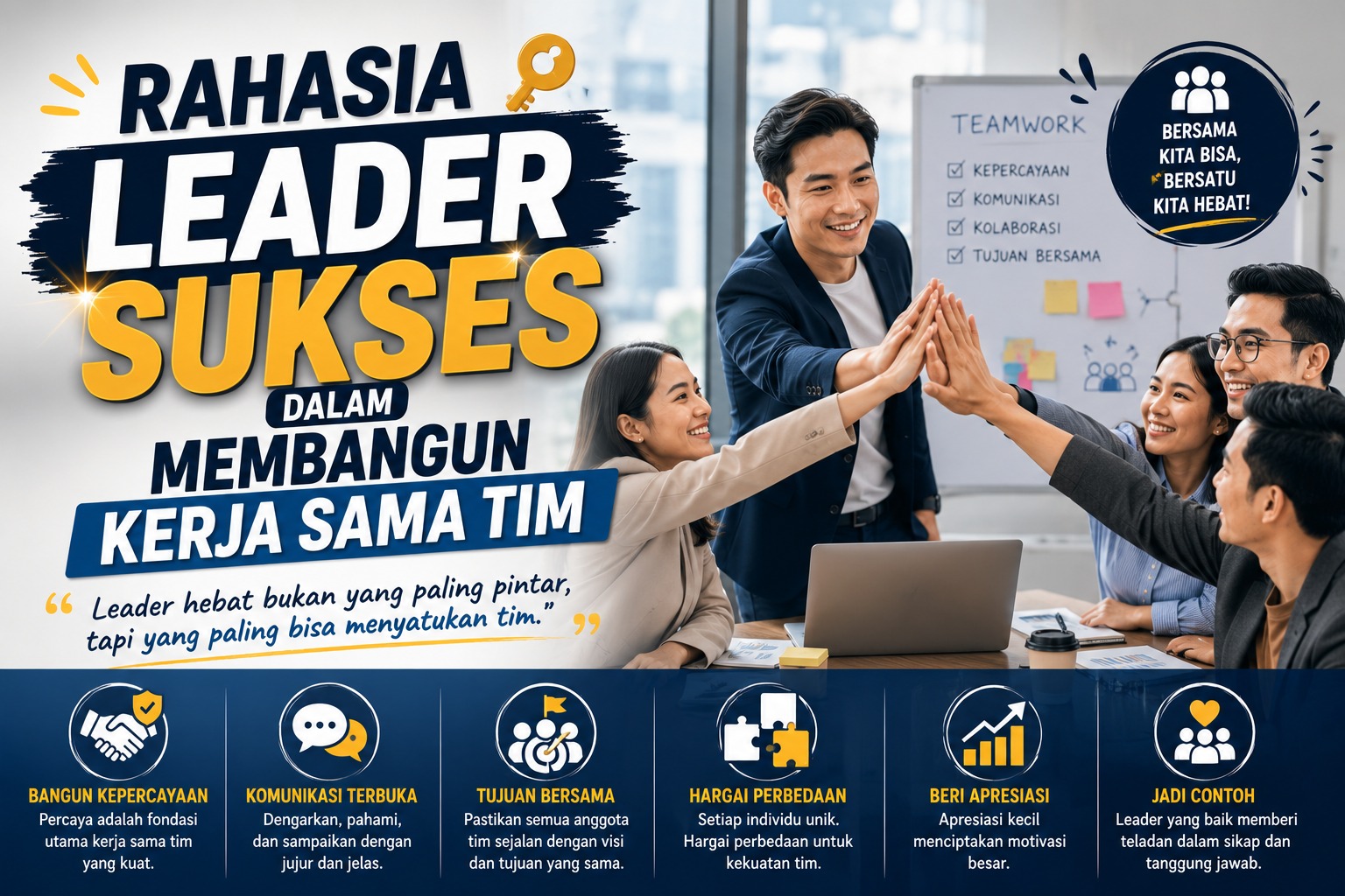 Rahasia Leader Sukses dalam Membangun Kerja Sama Tim