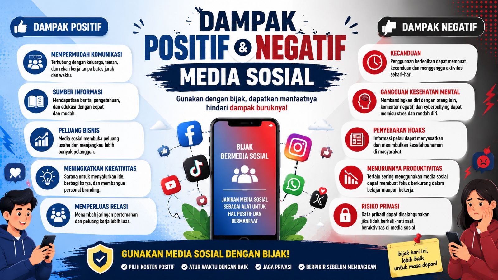 Dampak Positif dan Negatif Media Sosial