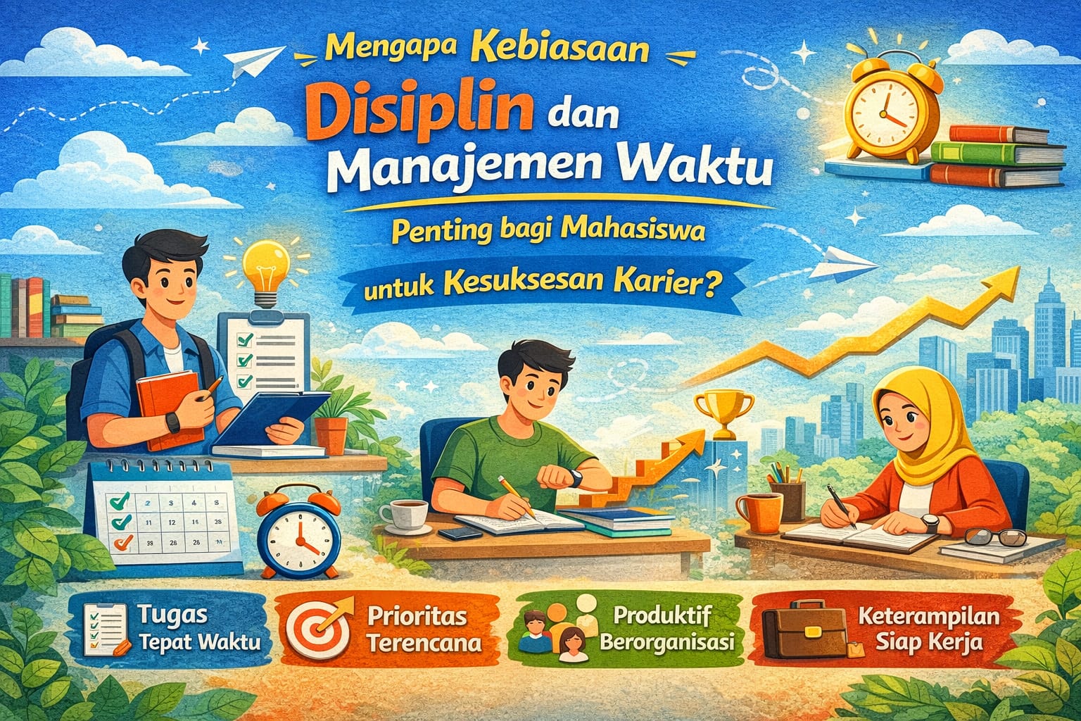 Mengapa Kebiasaan Disiplin dan Manajemen Waktu Penting bagi Mahasiswa untuk Kesuksesan Karier?