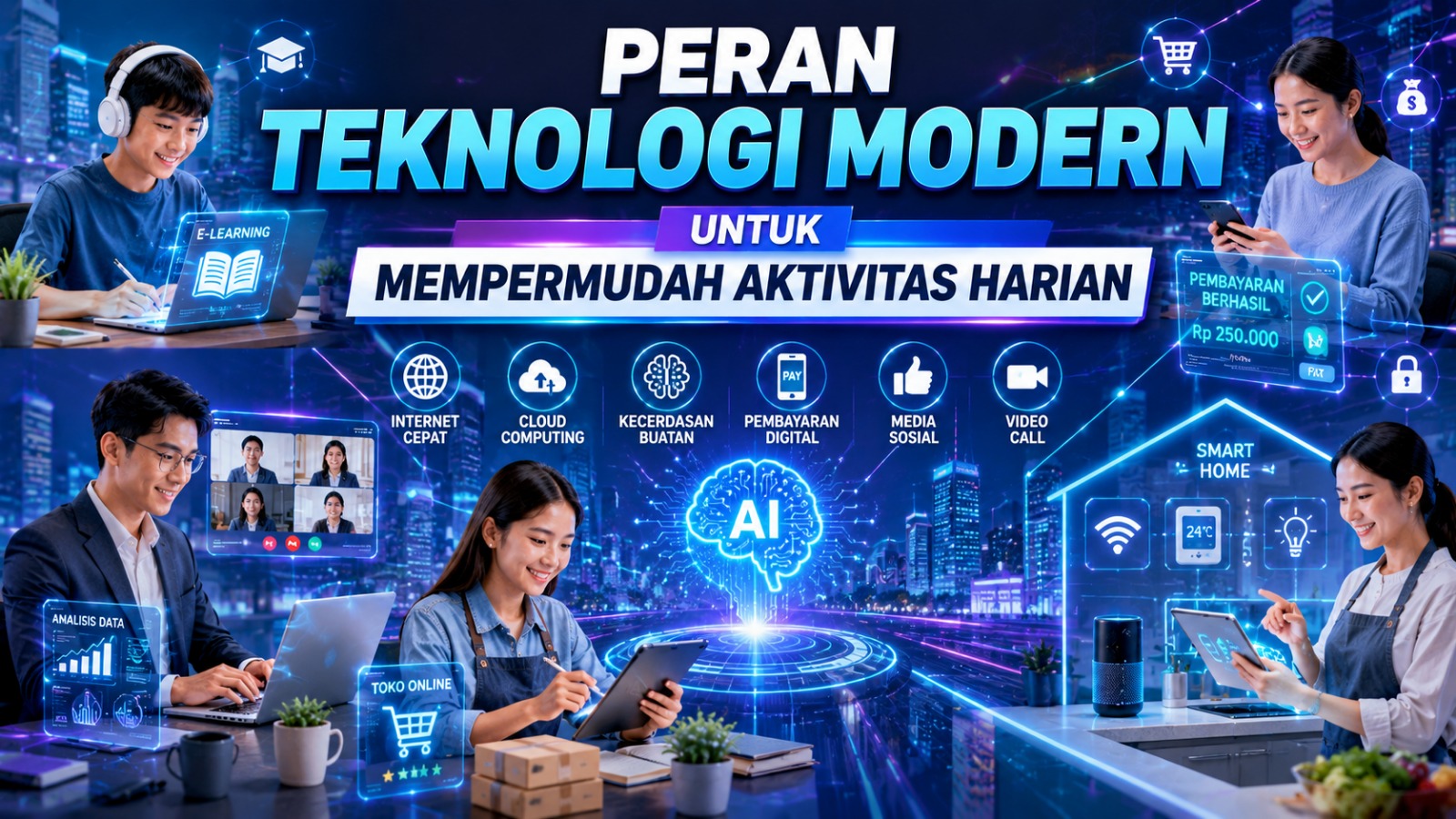 Peran Teknologi Modern untuk Mempermudah Aktivitas Harian