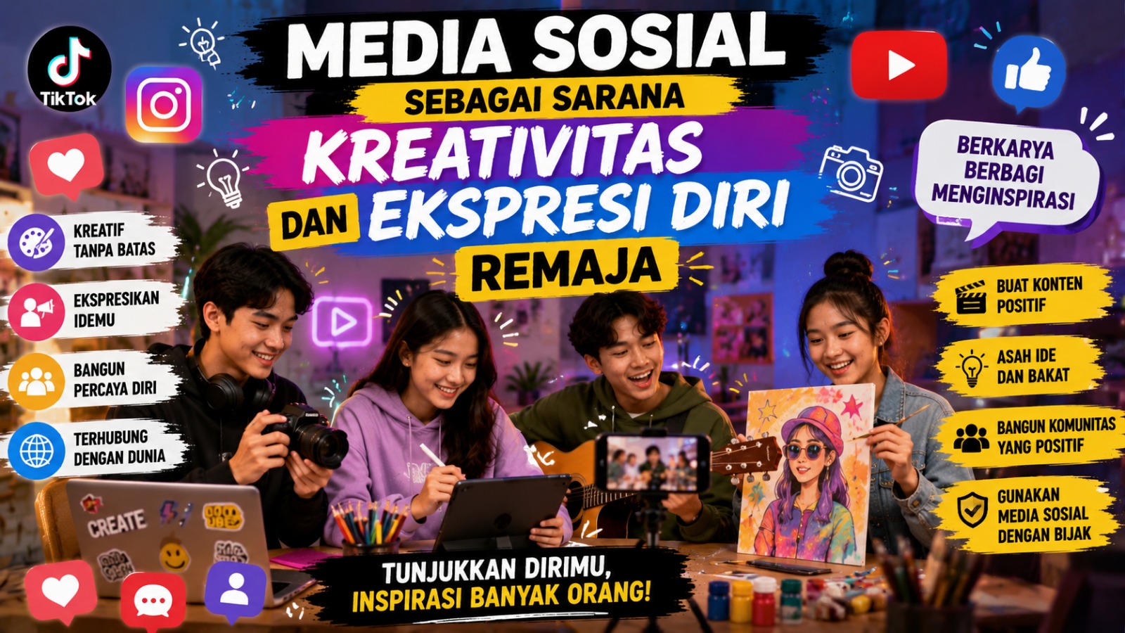 Media Sosial sebagai Sarana Kreativitas dan Ekspresi Diri Remaja