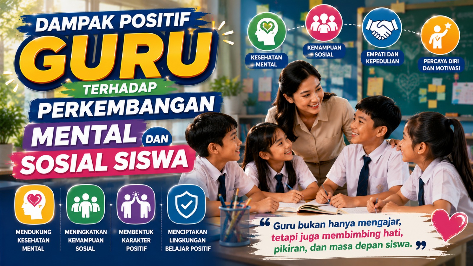 Dampak Positif Guru terhadap Perkembangan Mental dan Sosial Siswa