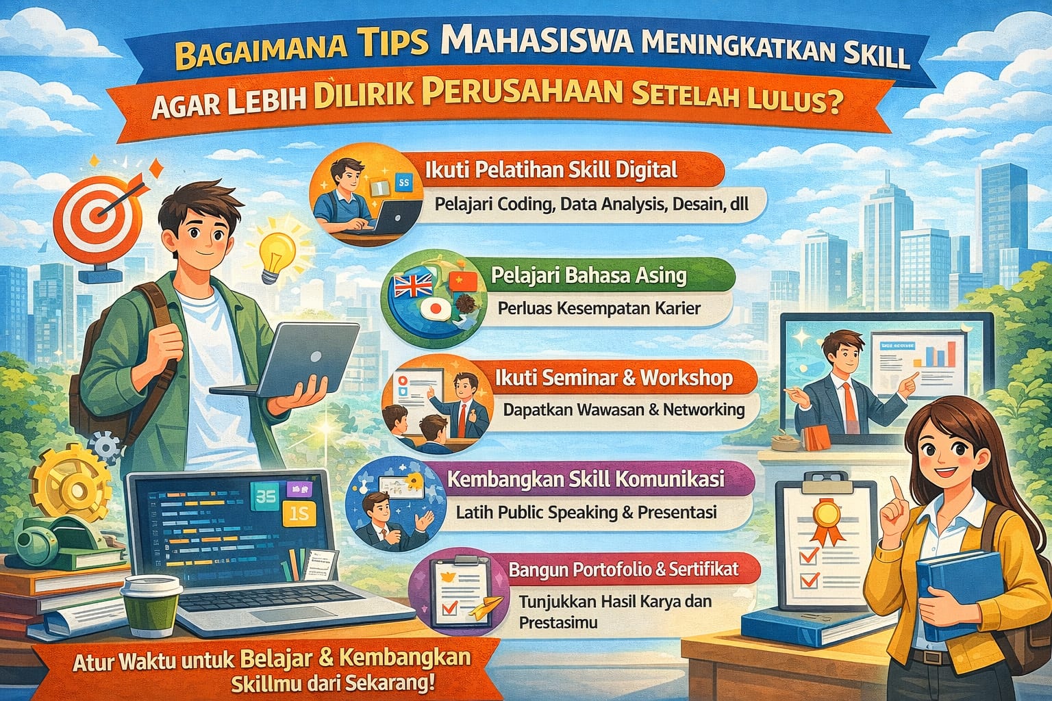 Bagaimana Tips Mahasiswa Meningkatkan Skill Agar Lebih Dilirik Perusahaan Setelah Lulus?