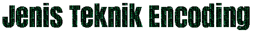 Jenis Teknik Encoding