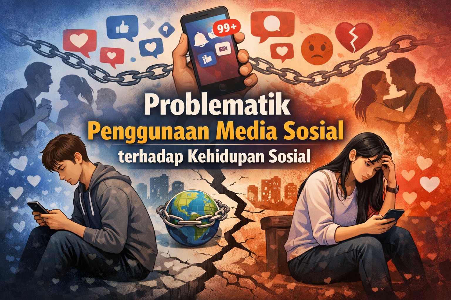 Problematik Penggunaan Media Sosial terhadap Kehidupan Sosial