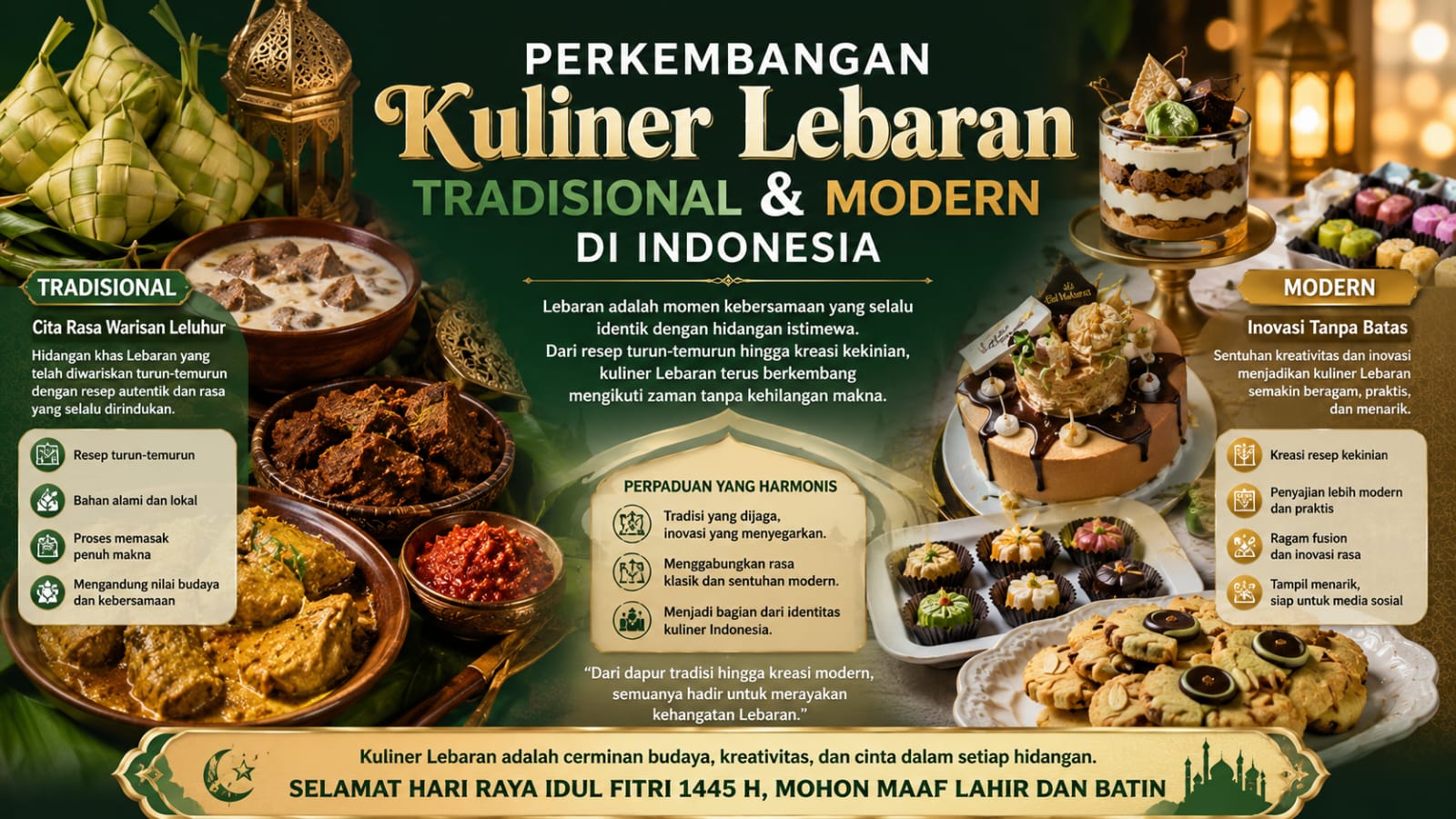 Perkembangan Kuliner Lebaran Tradisional dan Modern Di Indonesia