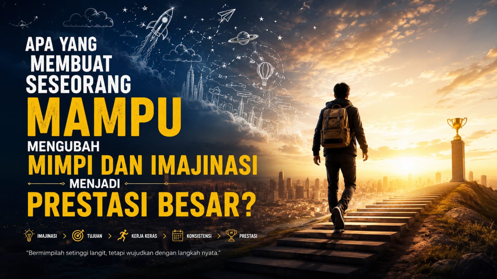 Apa yang Membuat Seseorang Mampu Mengubah Mimpi dan Imajinasi Menjadi Prestasi Besar?