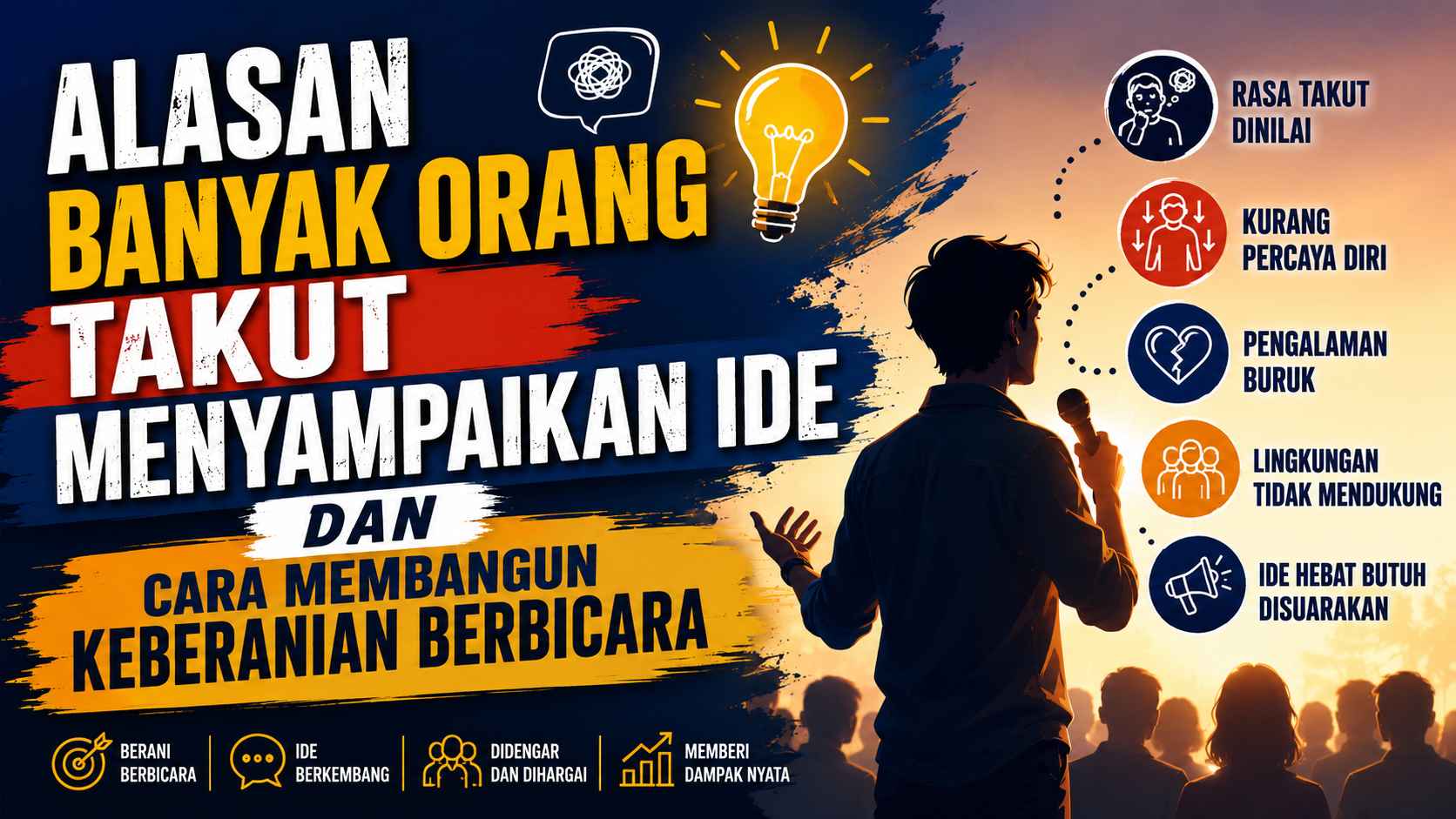 Alasan Banyak Orang Takut Menyampaikan Ide dan Cara Membangun Keberanian Berbicara