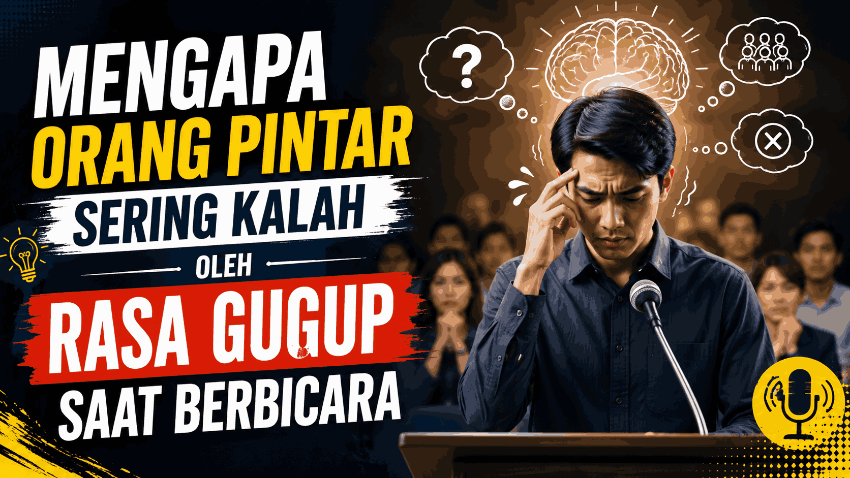 Mengapa Orang Pintar Sering Kalah Oleh Rasa Gugup Saat Berbicara