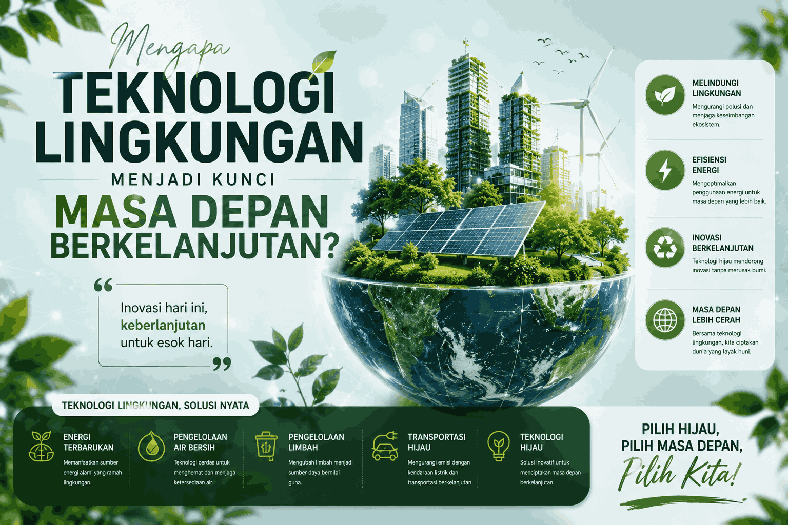 Mengapa Teknologi Lingkungan Menjadi Kunci Masa Depan Berkelanjutan?