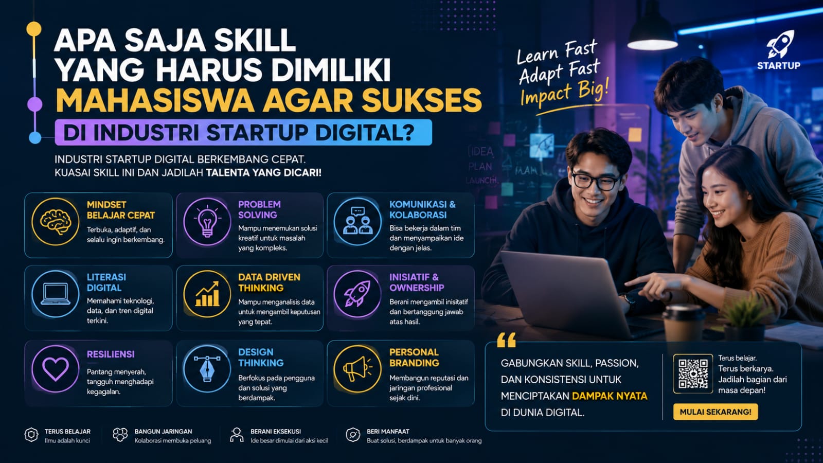 Apa Saja Skill yang Harus Dimiliki Mahasiswa agar Sukses di Industri Startup Digital?