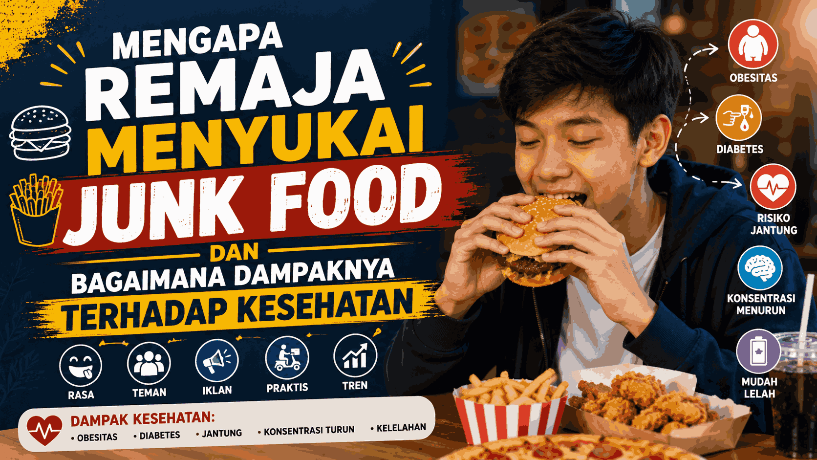 Mengapa Remaja Menyukai Junk Food dan Bagaimana Dampaknya Terhadap Kesehatan