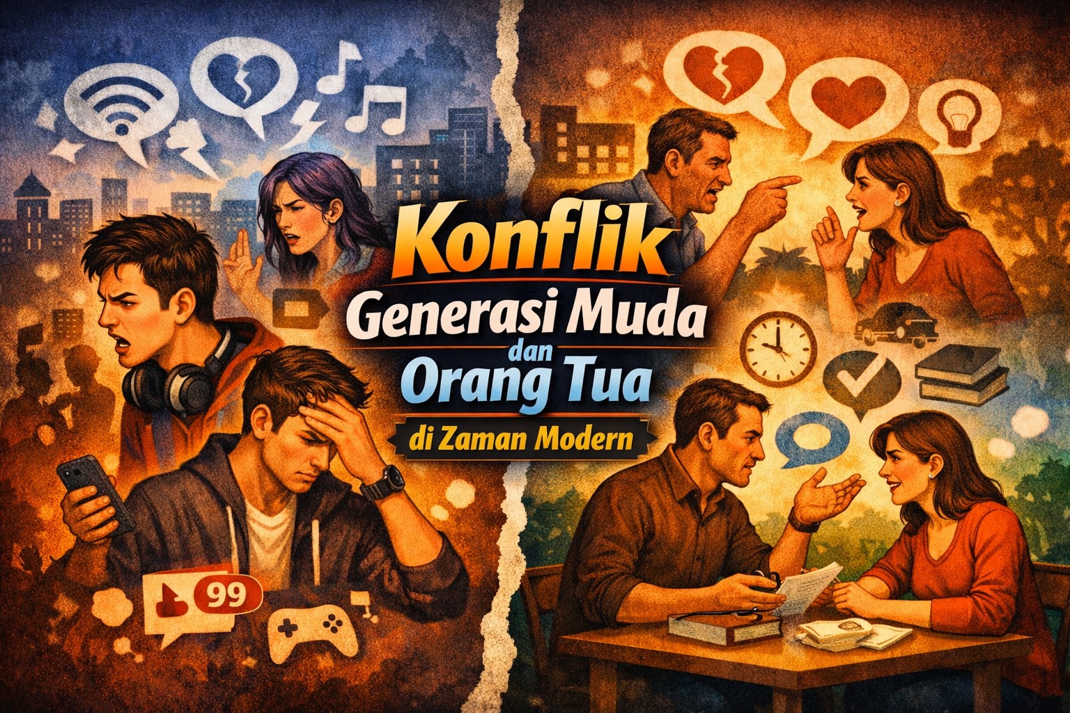 Konflik Generasi Muda dan Orang Tua di Zaman Modern