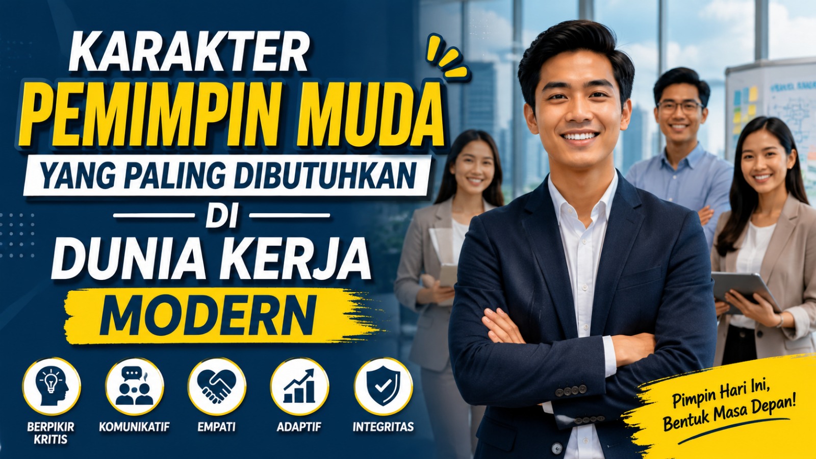 Karakter Pemimpin Muda yang Paling Dibutuhkan di Dunia Kerja Modern