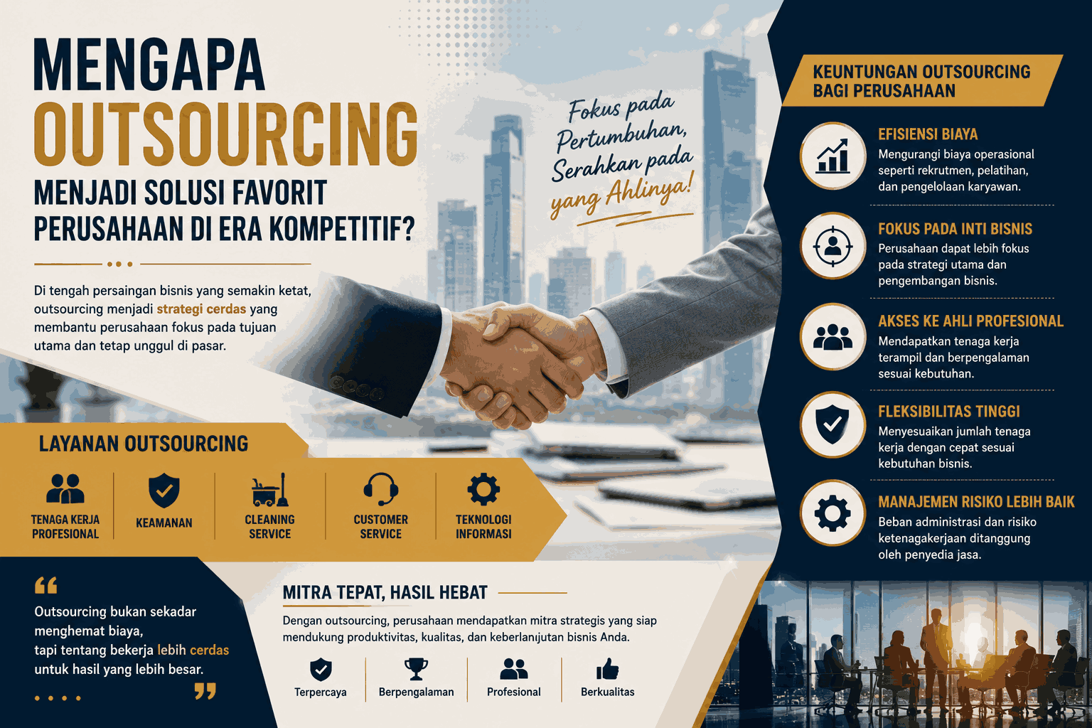 Mengapa Outsourcing Menjadi Solusi Favorit Perusahaan di Era Kompetitif?