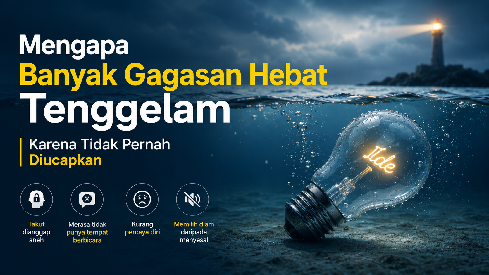 Mengapa Banyak Gagasan Hebat Tenggelam Karena Tidak Pernah Diucapkan