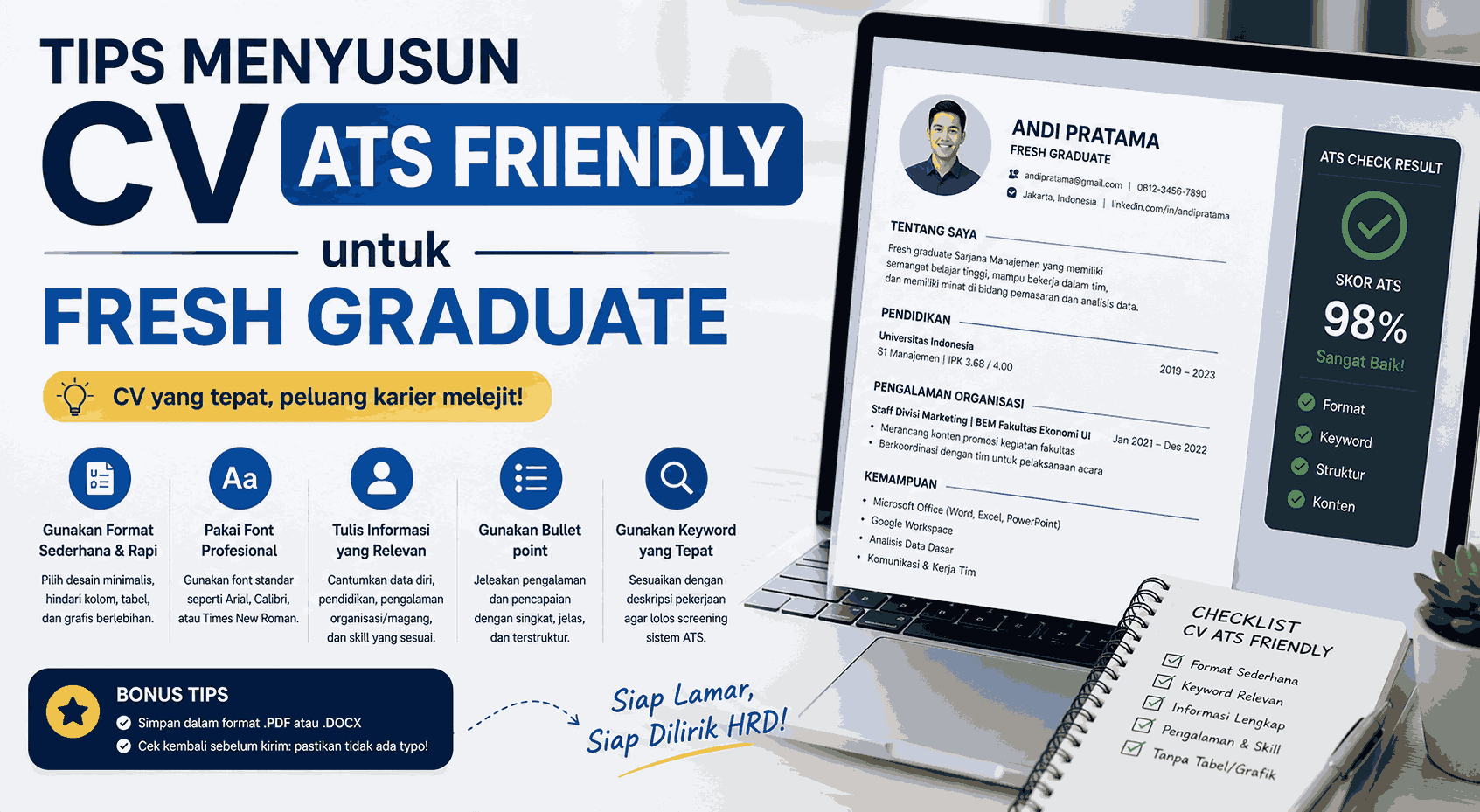 Tips Menyusun CV ATS Friendly untuk Fresh Graduate
