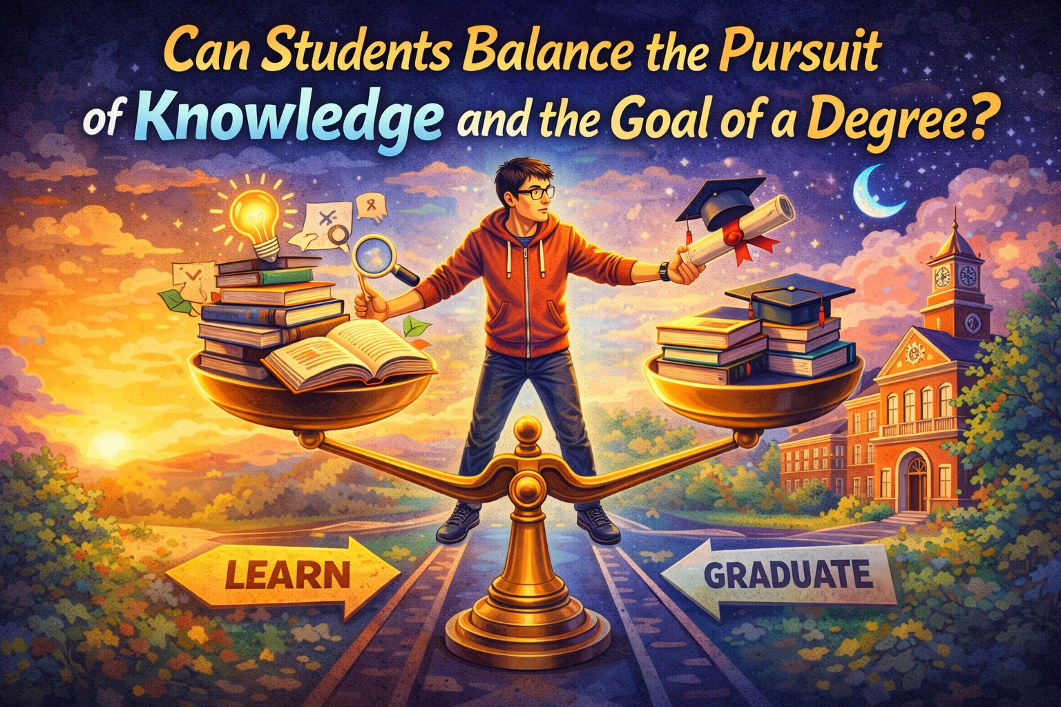 Can Students Balance the Pursuit of Knowledge and the Goal of a Degree?