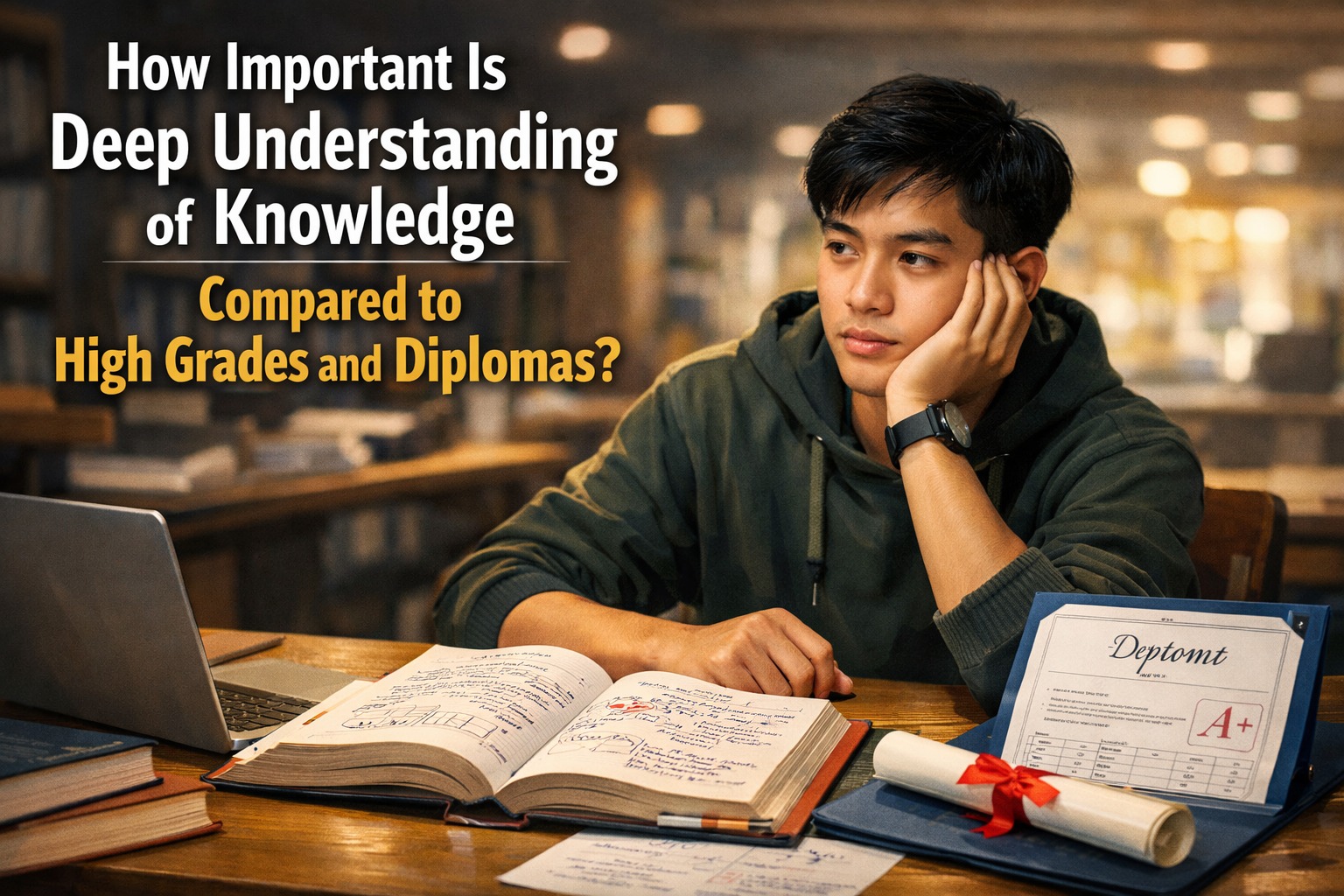 How Important Is Deep Understanding of Knowledge Compared to High Grades and Diplomas?