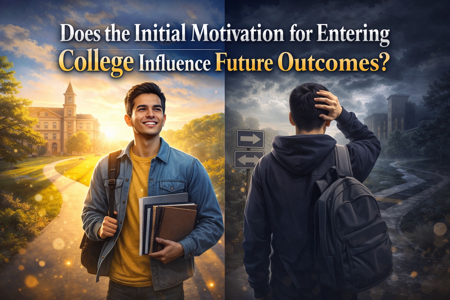 Does the Initial Motivation for Entering College Influence Future Outcomes?