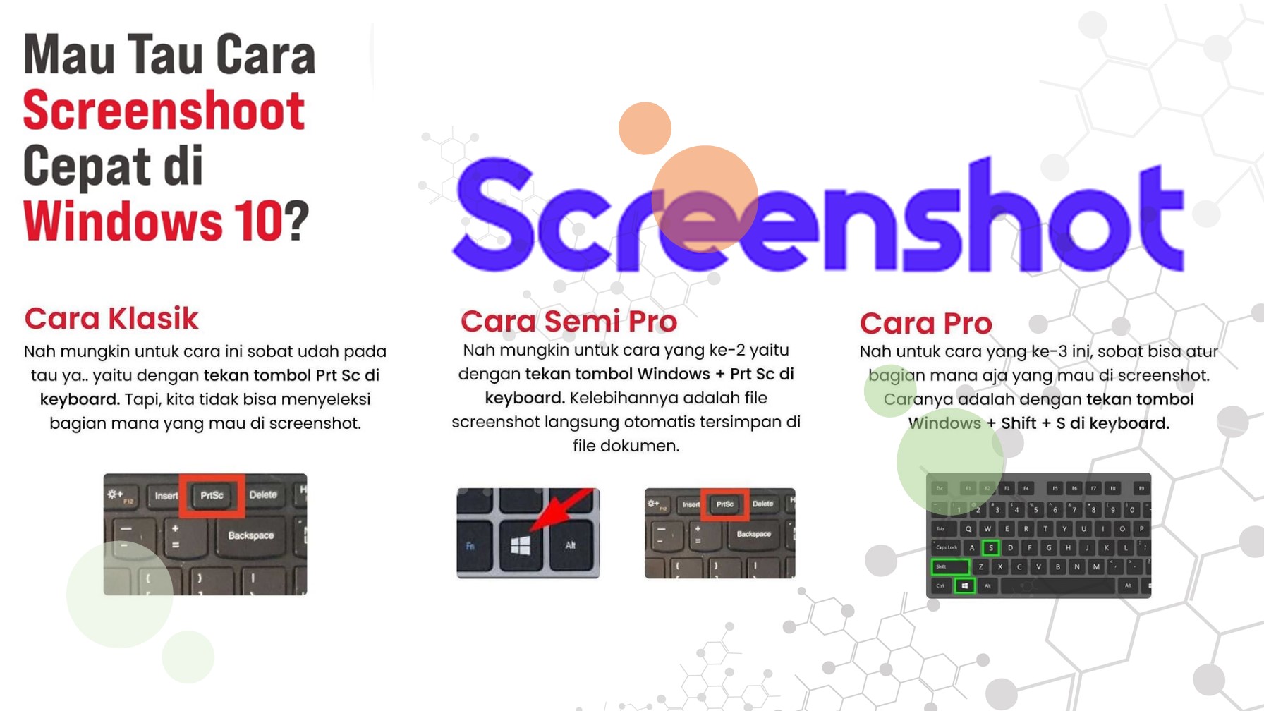 Cara Screenshoot Cepat di Windows 10, Bagaimana ?