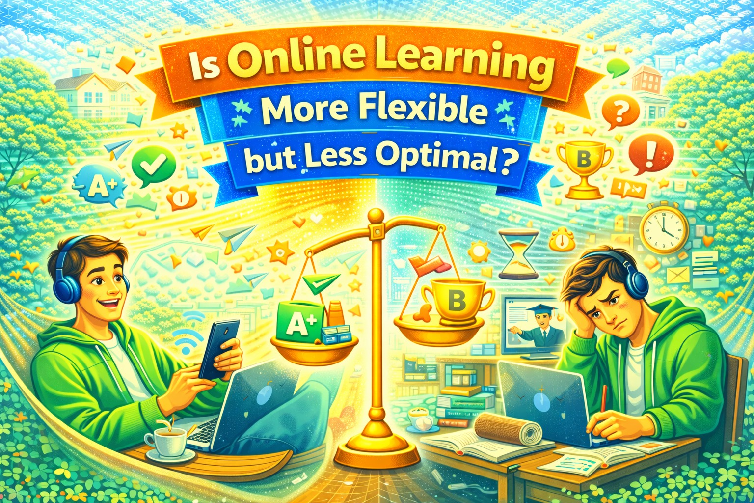 Is Online Learning More Flexible but Less Optimal?