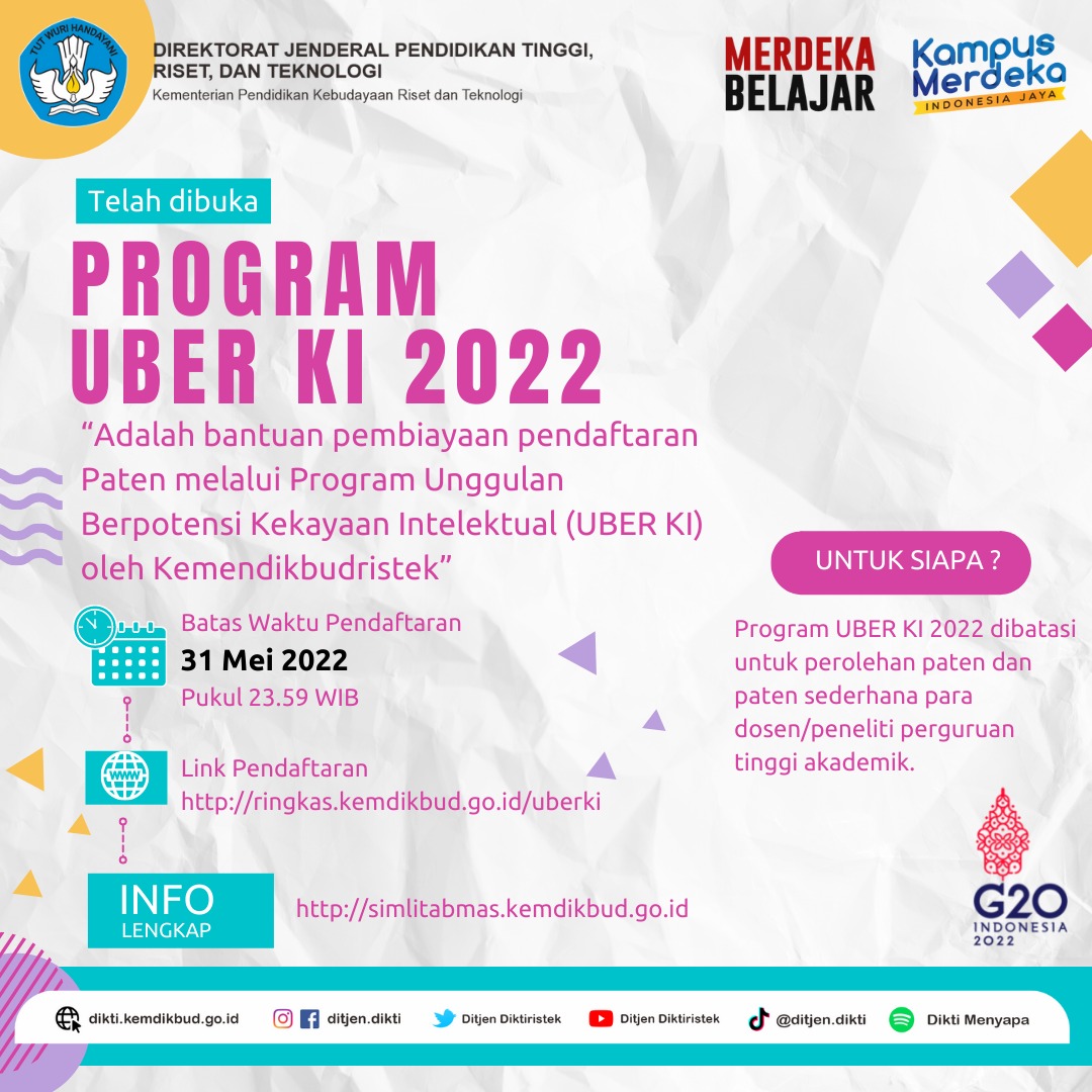 PROGRAM UBER KI 2022