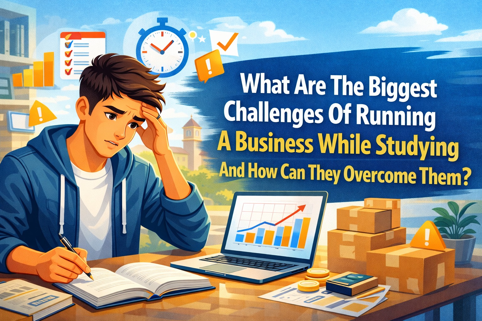 What Are The Biggest Challenges Of Running A Business While Studying And How Can They Overcome Them?