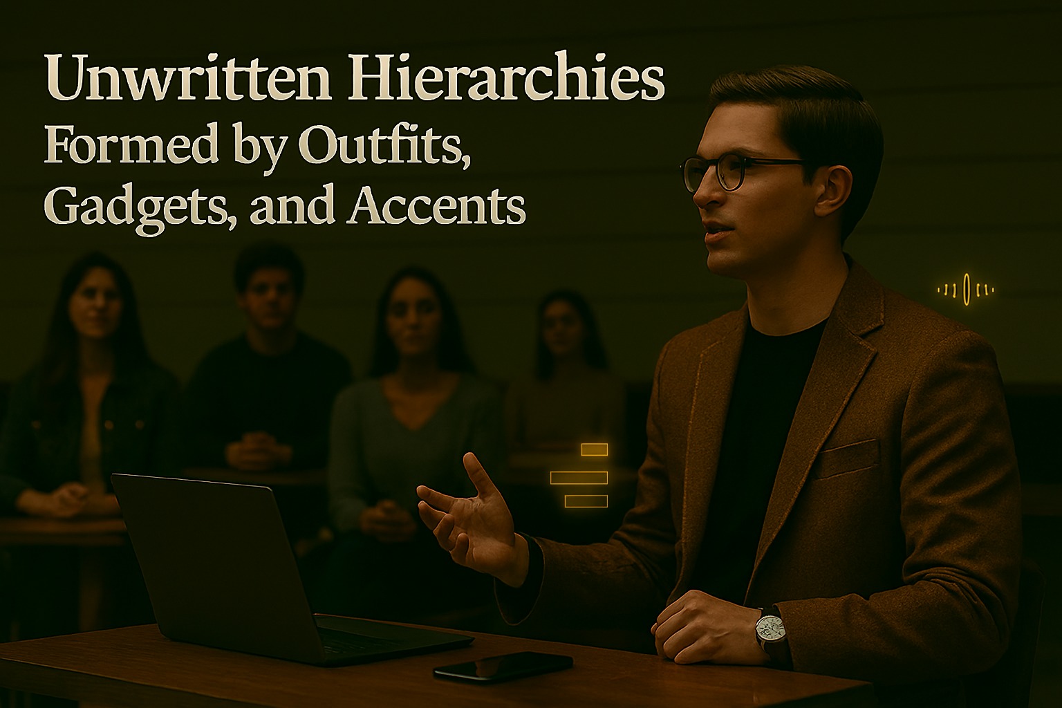 Unwritten Hierarchies Formed by Outfits, Gadgets, and Accents