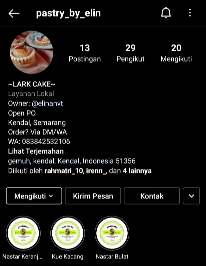 Menikmati Legitnya Usaha “Lark Cake” Rumahan
