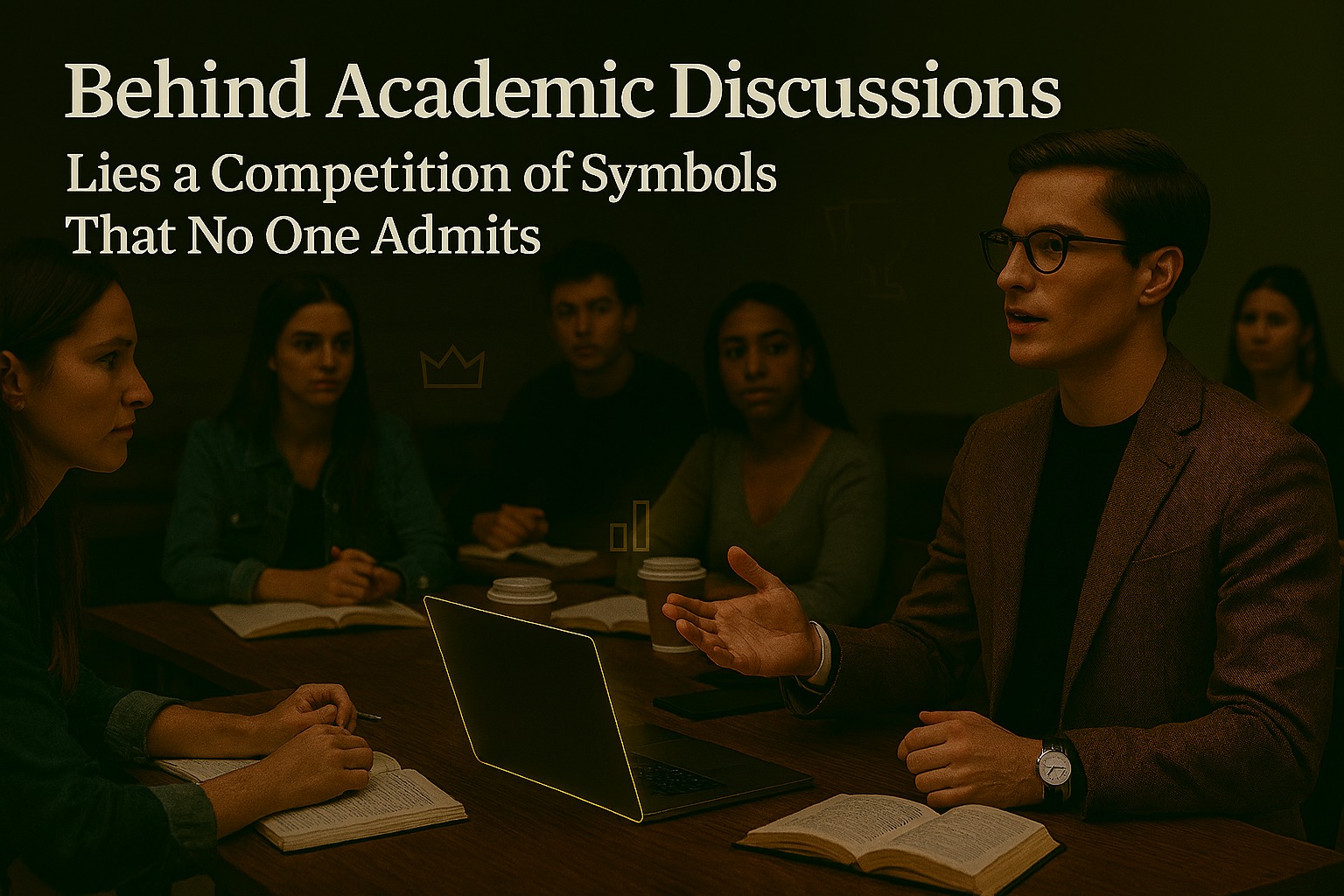 Behind Academic Discussions Lies a Competition of Symbols That No One Admits