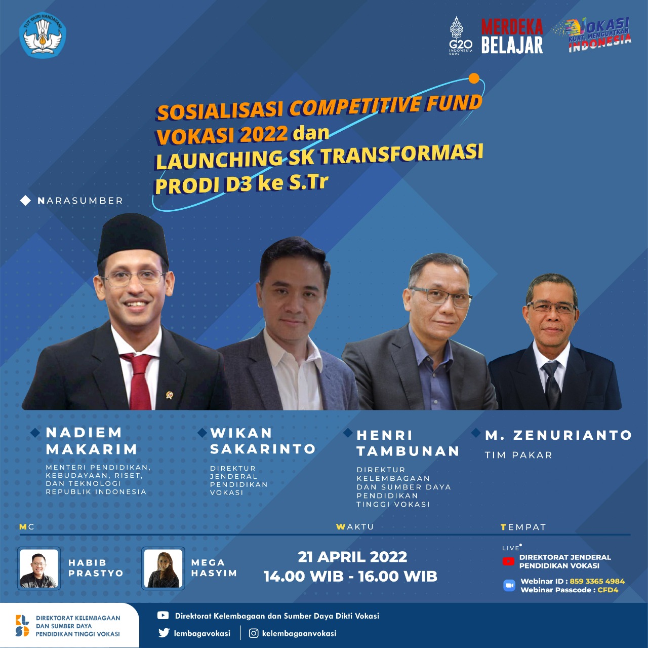 Sosialisasi Program Competitive Fund Vokasi 2022