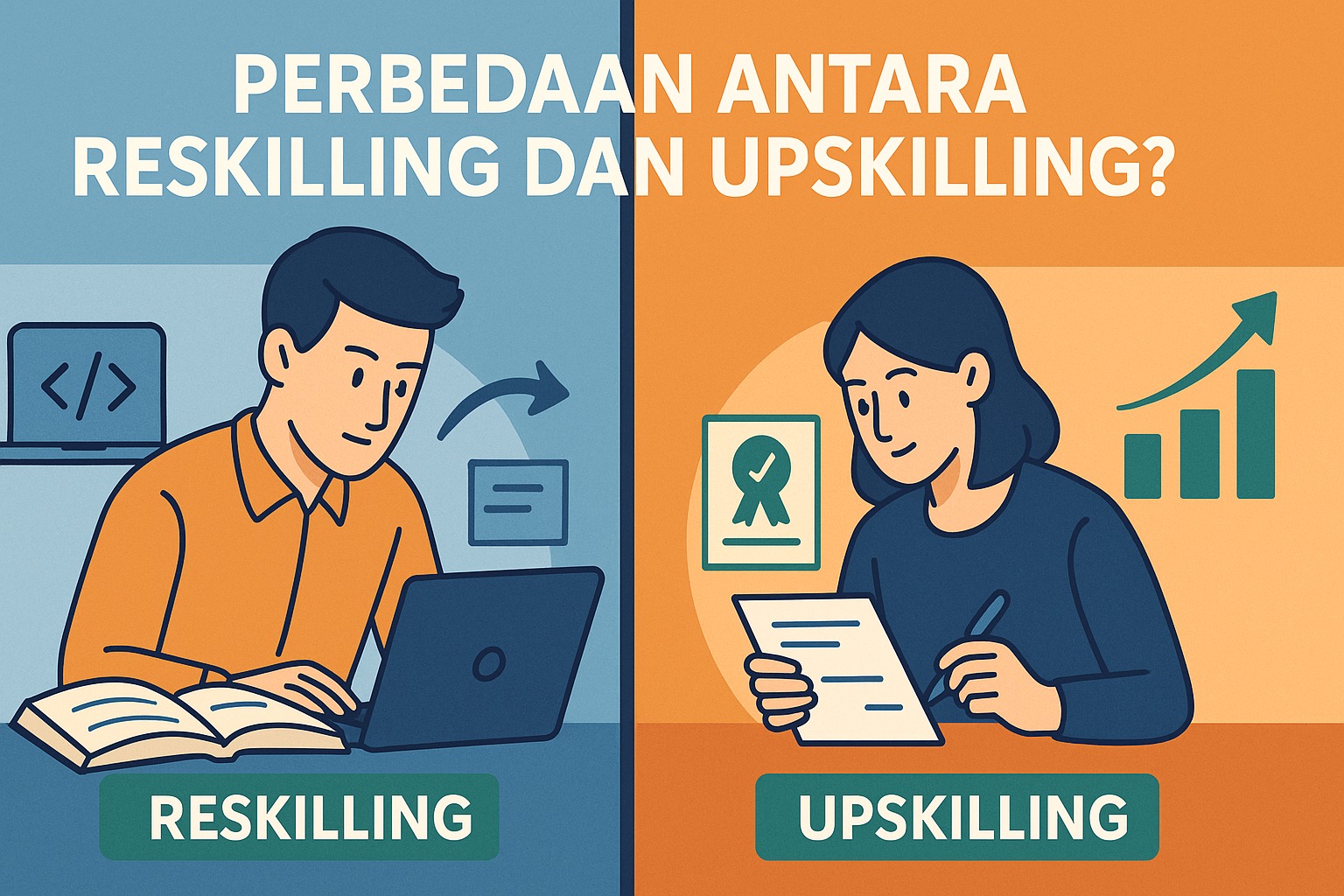 Perbedaan Antara Reskilling dan Upskilling?