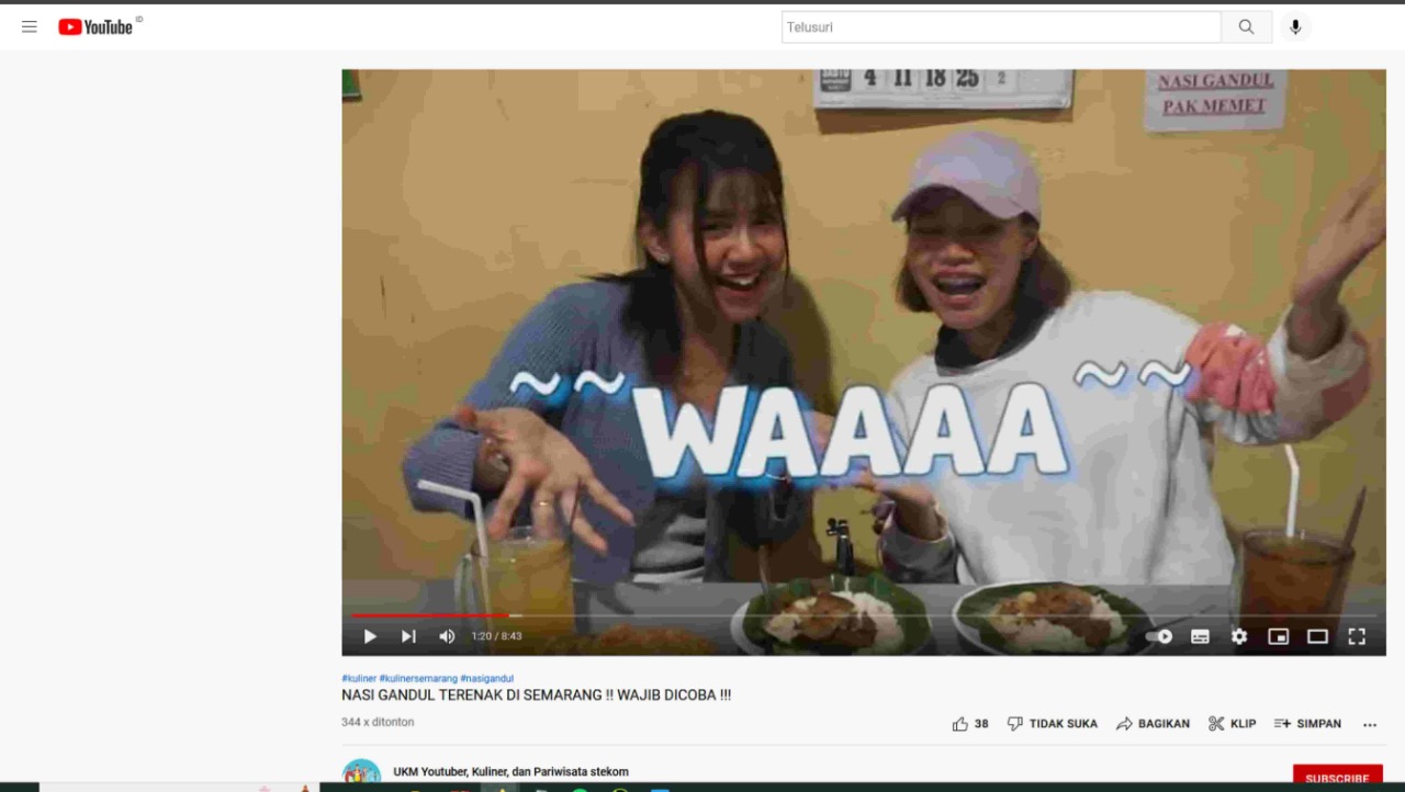 UNTUK MENDUKUNG PROGRAM DARI “KAMPUS MERDEKA” UNIVERSITAS STEKOM MELUNCURKAN UKM YOUTUBE PARIWISATA DAN KULINER