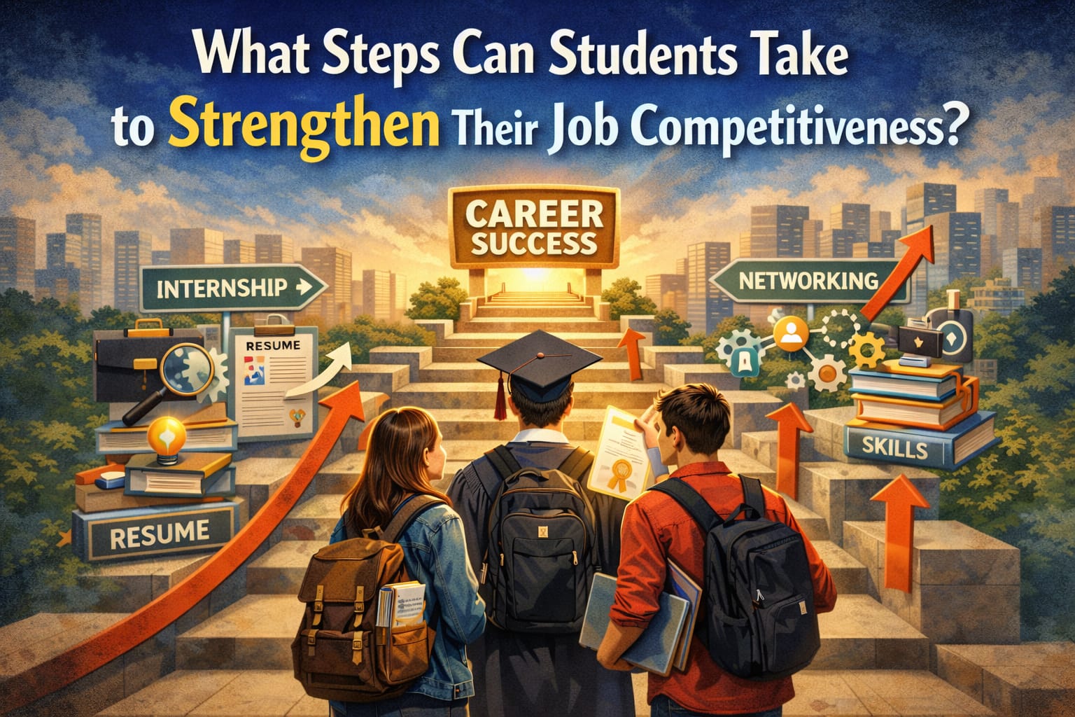 What Steps Can Students Take to Strengthen Their Job Competitiveness?