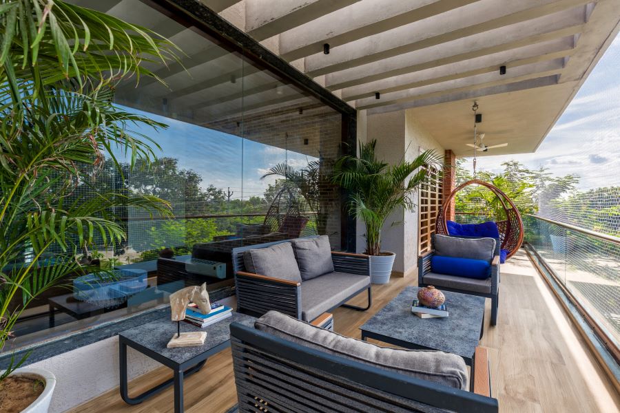 Desain Interior Ruang Tamu di Teras Rumah Type 36