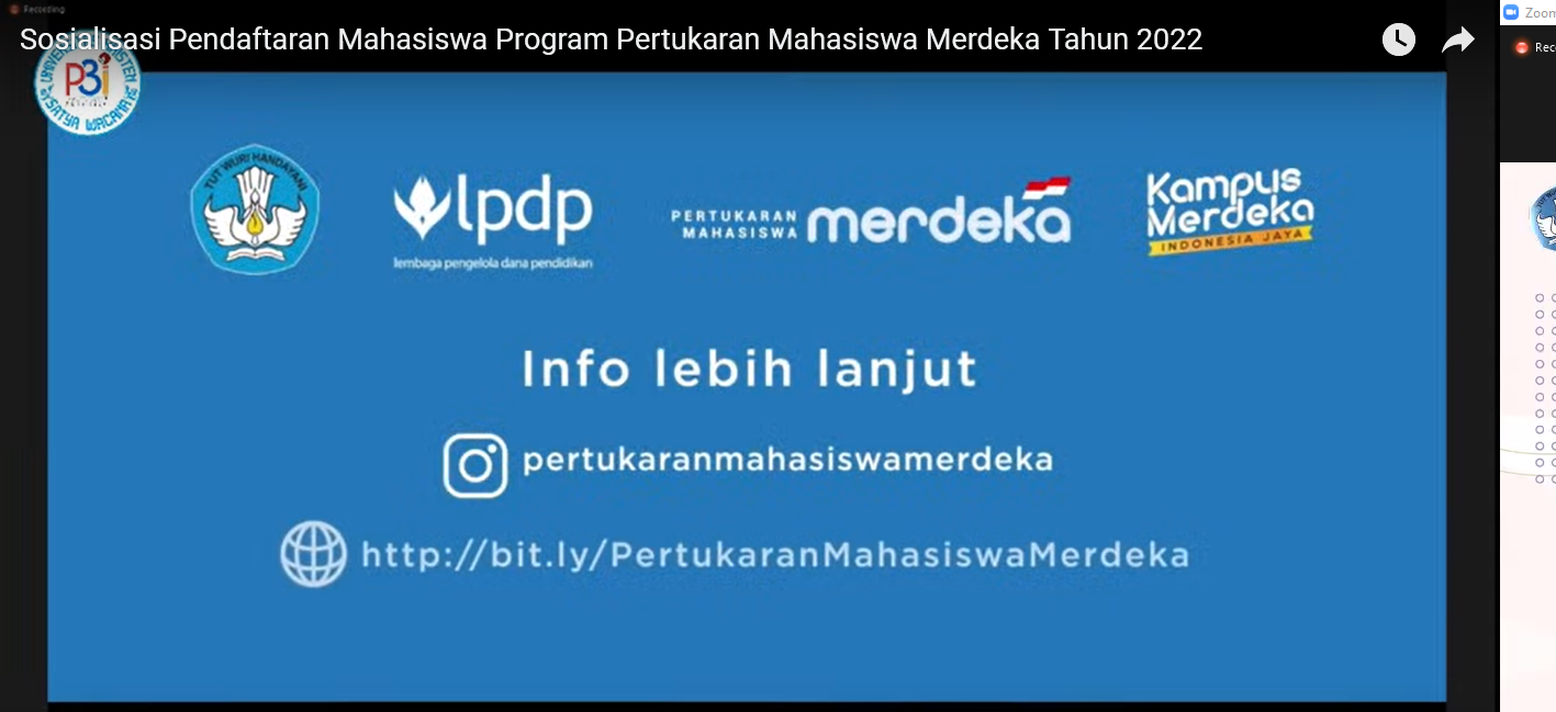 Program Pertukaran Mahasiswa Merdeka Tahun 2022 (PMM 2)