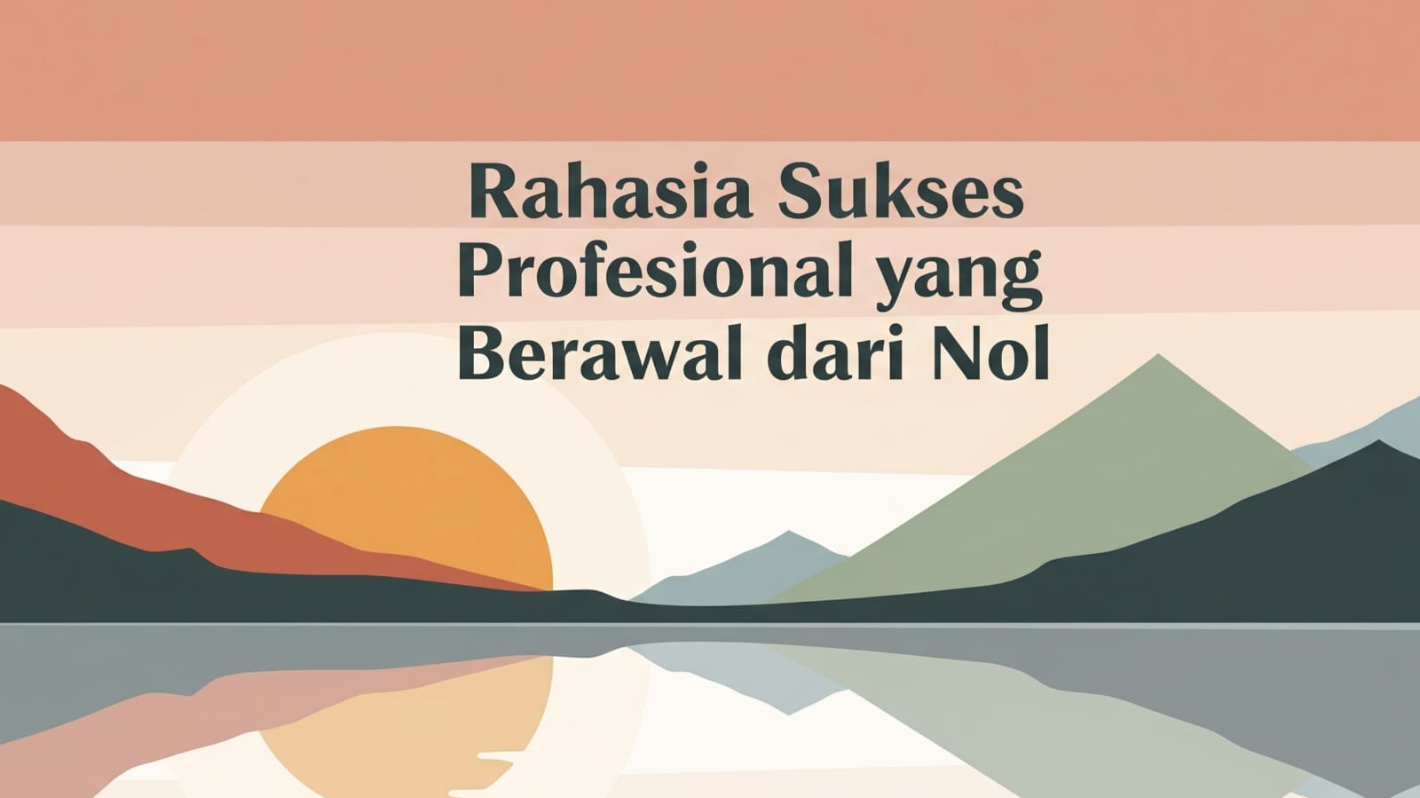 Rahasia Sukses Profesional yang Berawal dari Nol