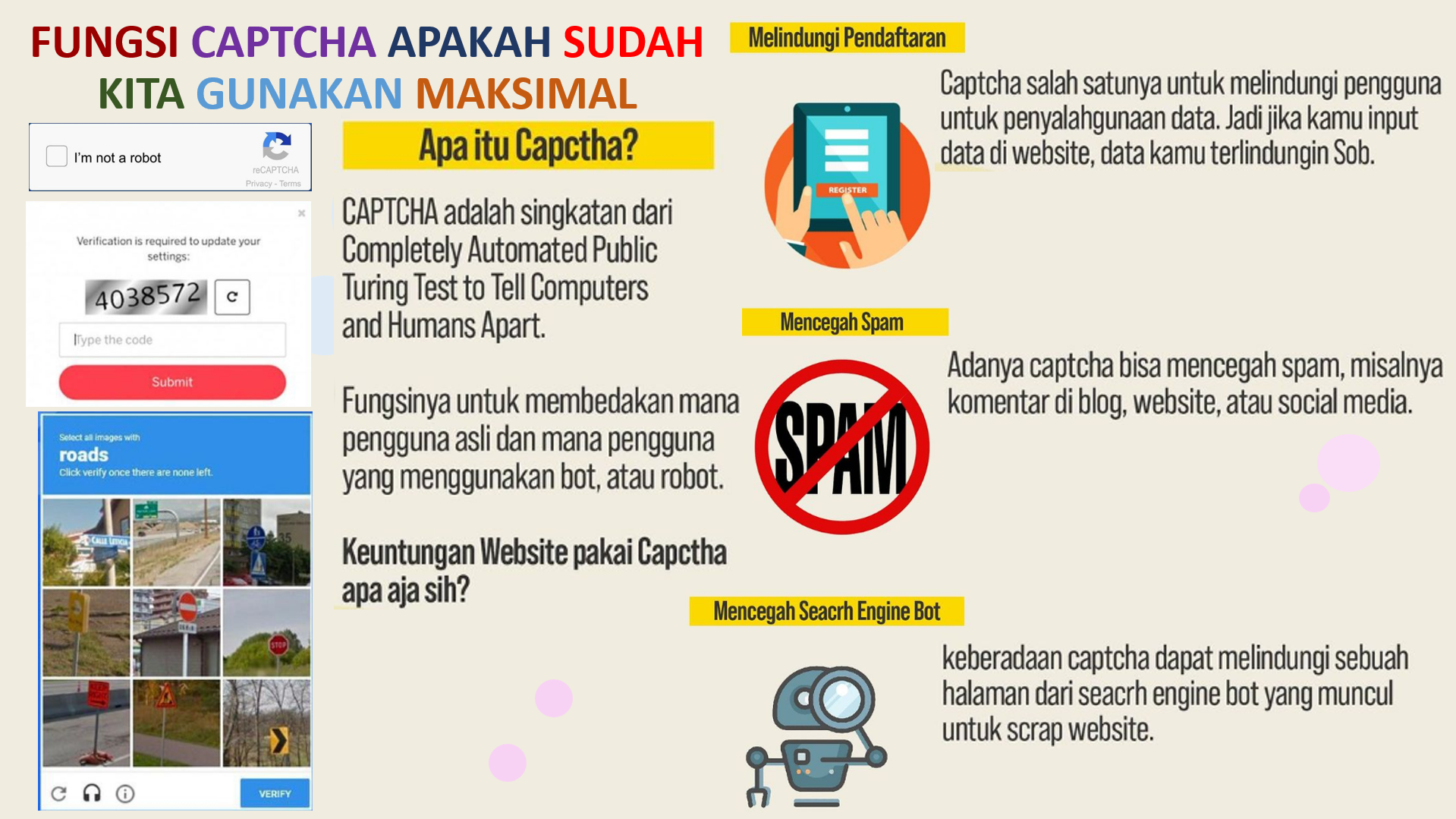 FUNGSI CAPTCHA APAKAH SUDAH KITA GUNAKAN MAKSIMAL