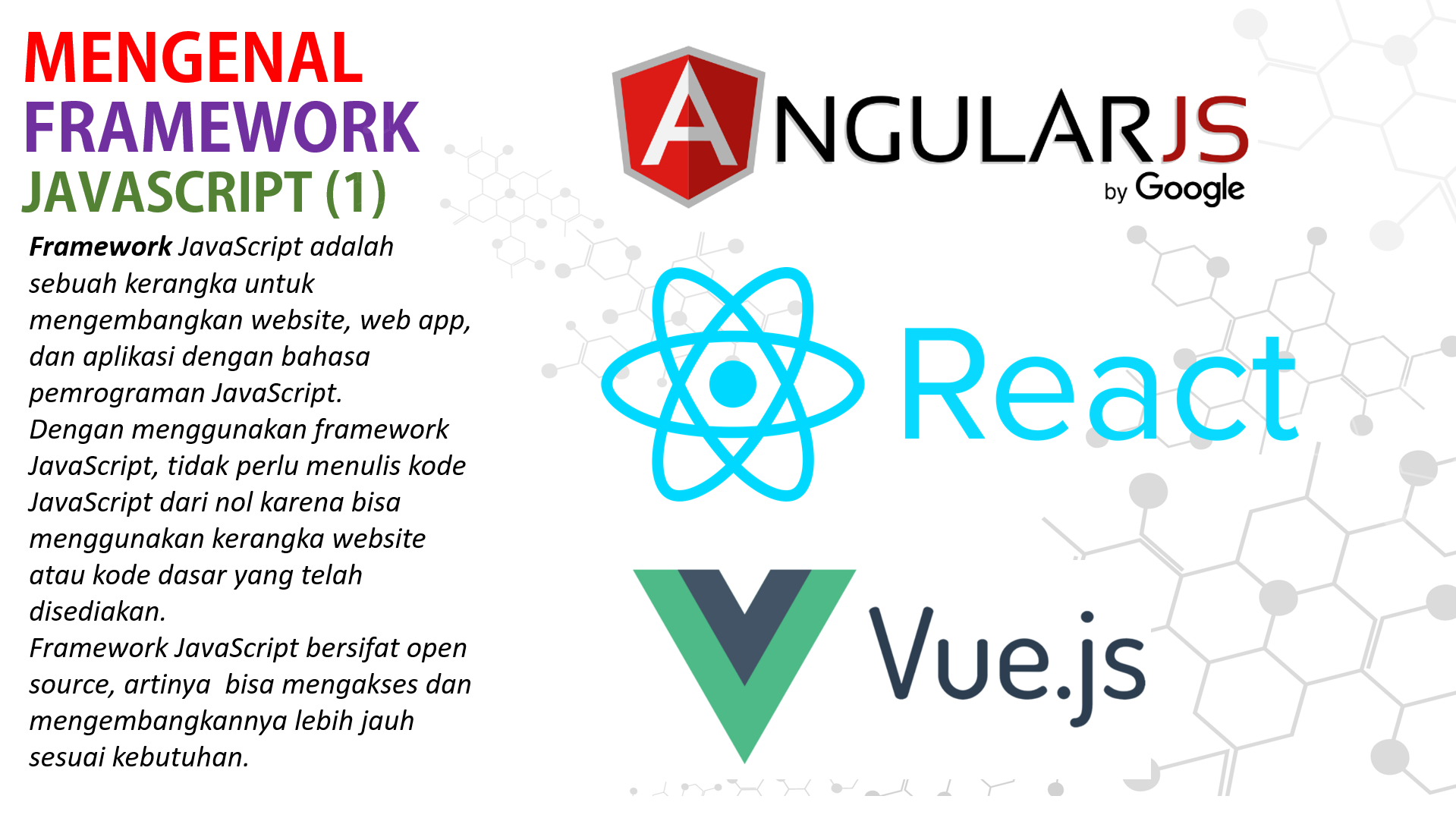 MENGENAL FRAMEWORK  JAVASCRIPT (1)