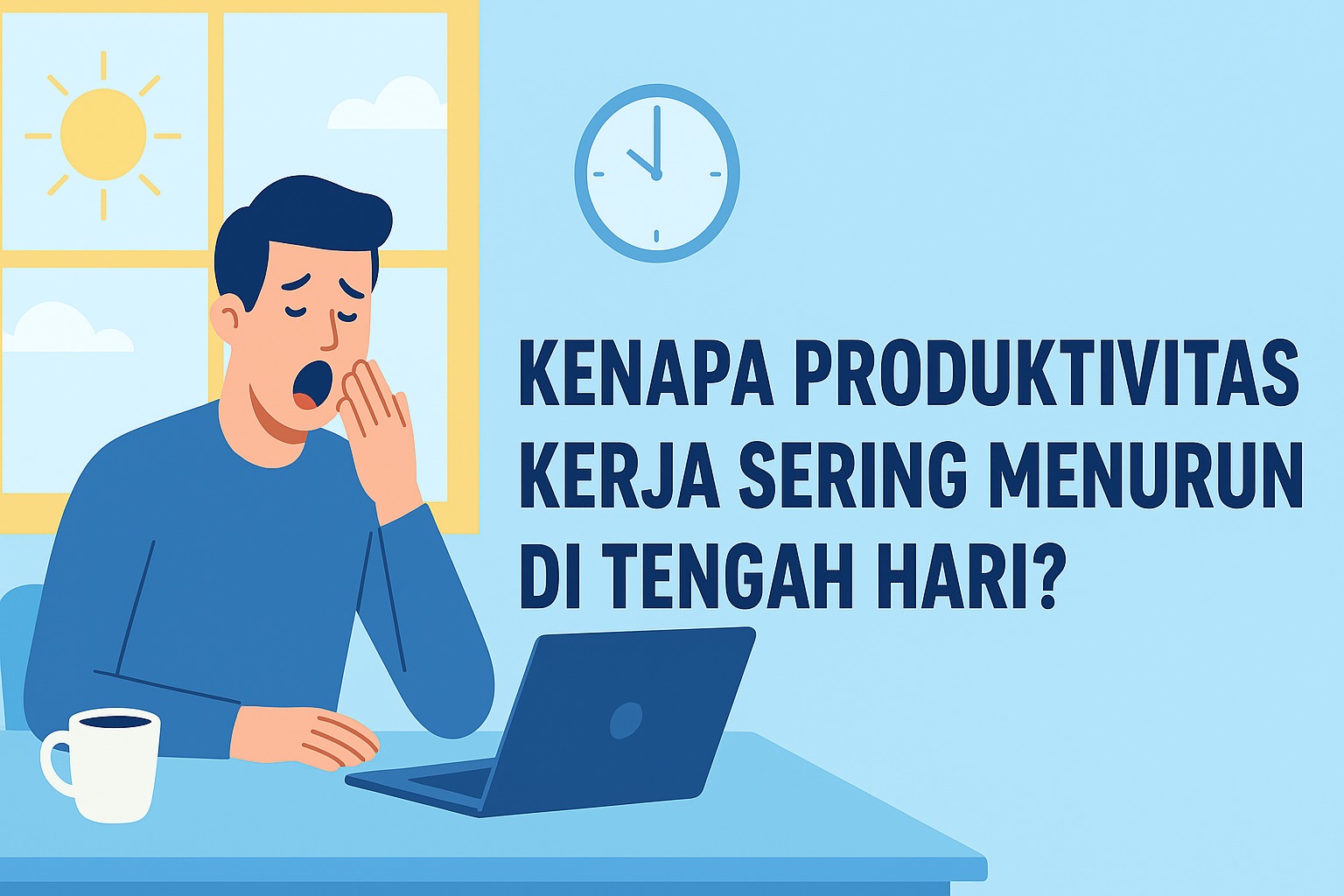 Kenapa Produktivitas Kerja Sering Menurun di Tengah Hari?