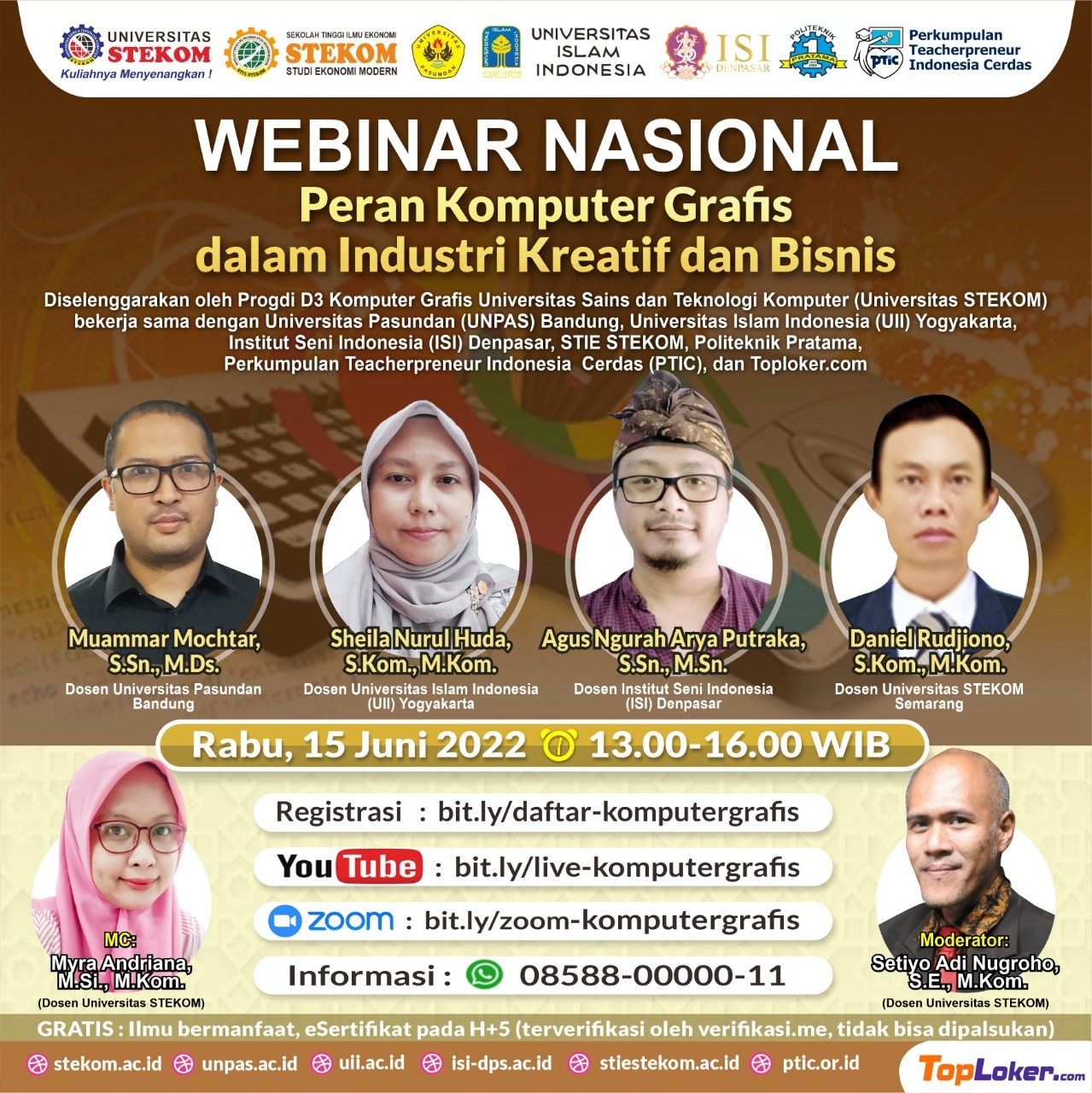 WEBINAR NASIONAL: ”Peran Komputer Grafis dalam Industri Kreatif dan Bisnis”